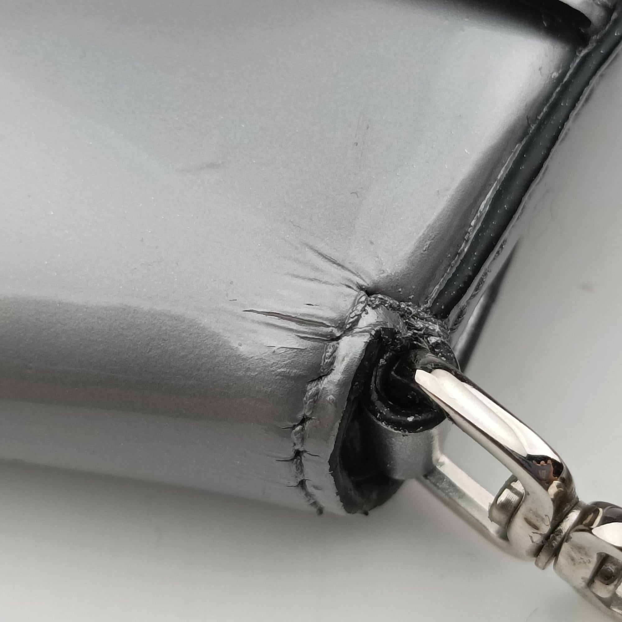 Cleo Flap Silver Leather 7/Dクレオフラップ シルバー レザー 7/D