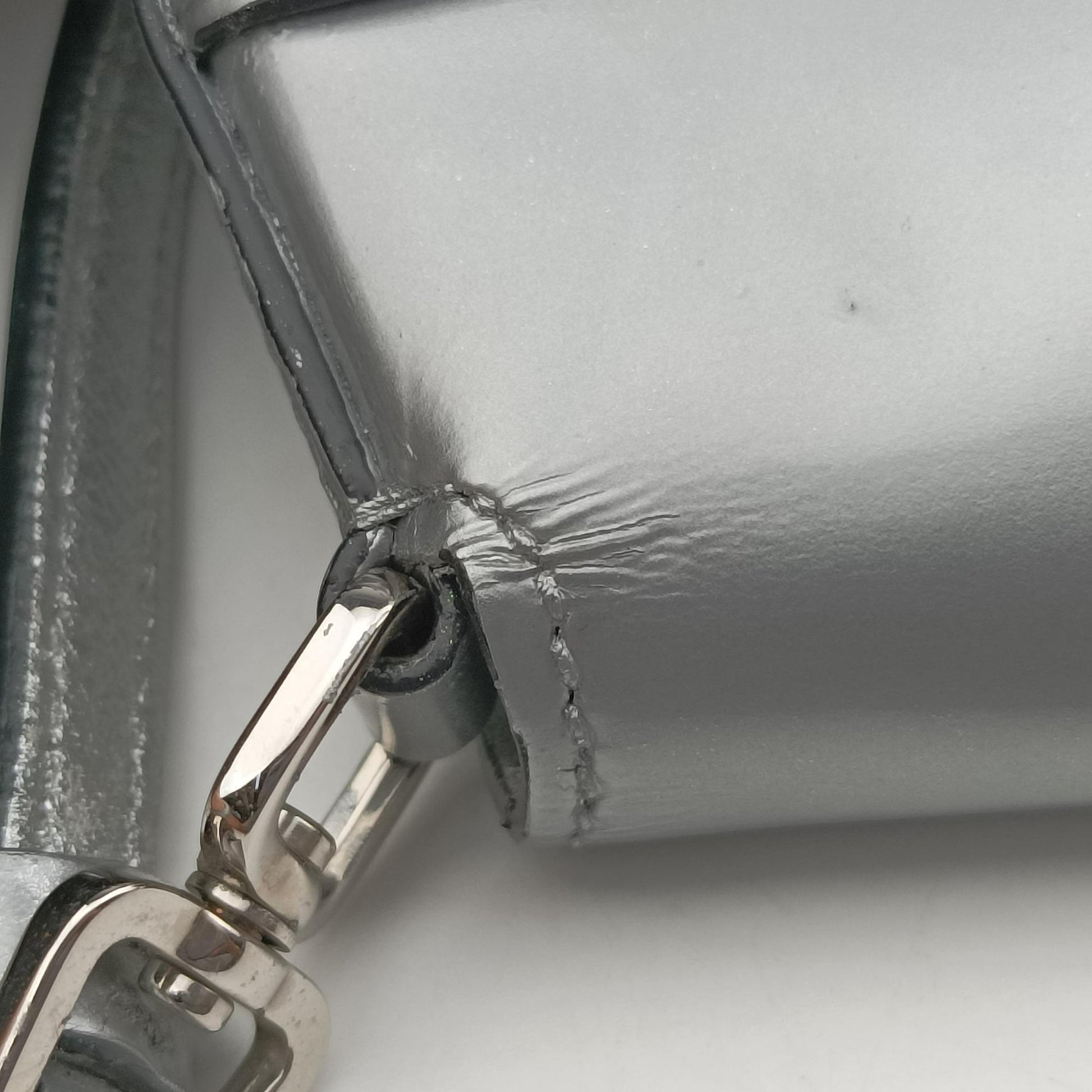 Cleo Flap Silver Leather 7/Dクレオフラップ シルバー レザー 7/D