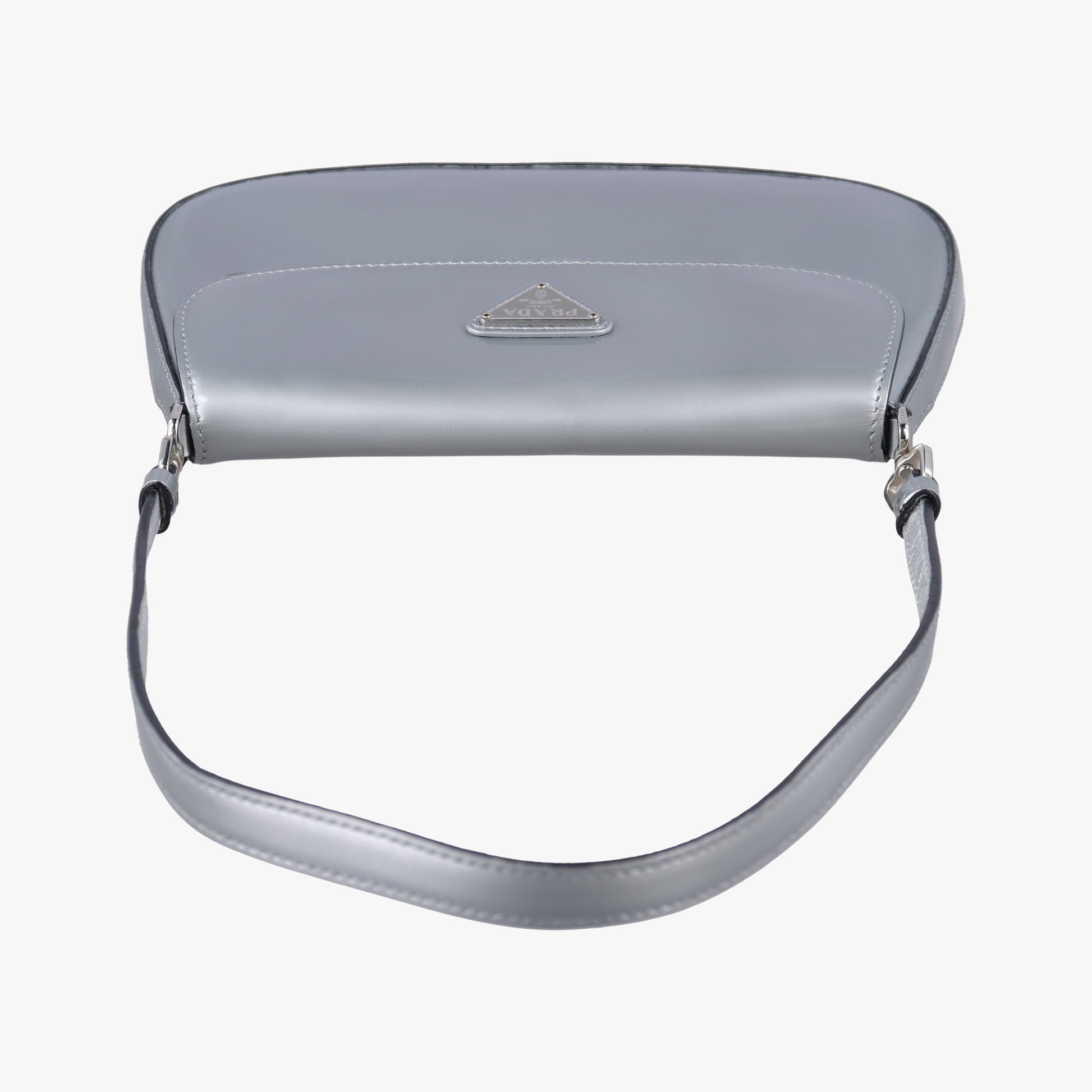Cleo Flap Silver Leather 7/Dクレオフラップ シルバー レザー 7/D