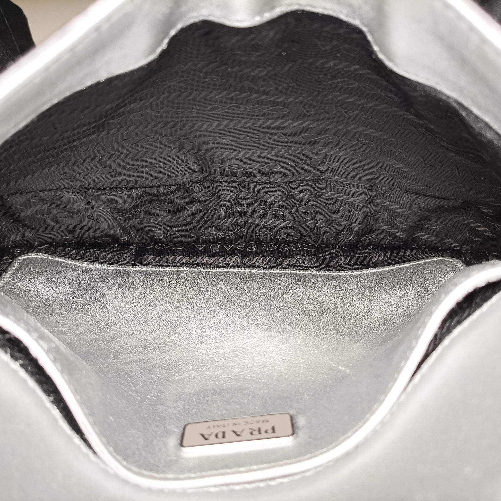 Cleo Flap Silver Leather 7/Dクレオフラップ シルバー レザー 7/D