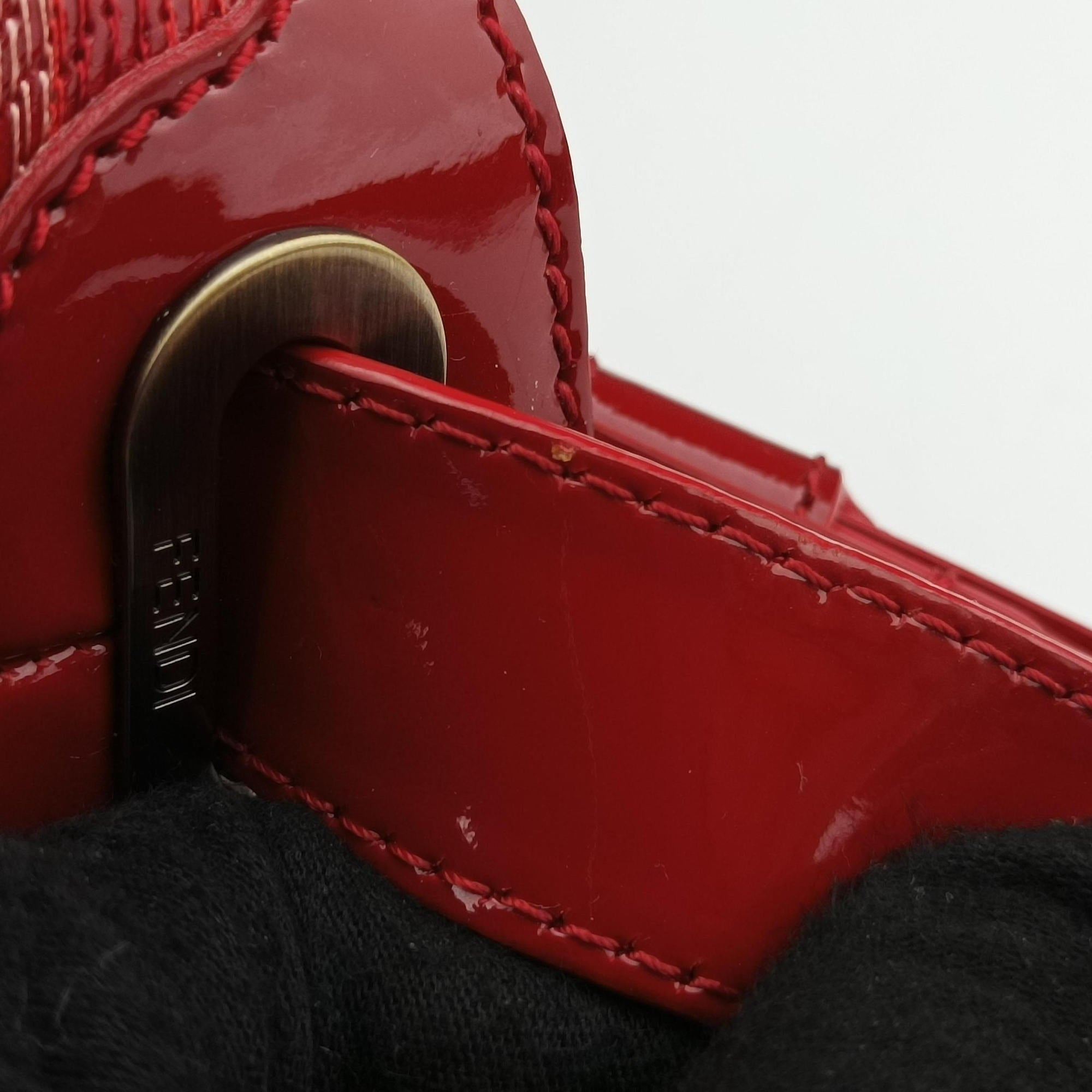 Toile de Cuir Red Leather × Patent 8BR579 2527-8BR579-AHB-098トワル・ド・キュイール レッド レザー × エナメル 8BR579 2527-8BR579-AHB-098