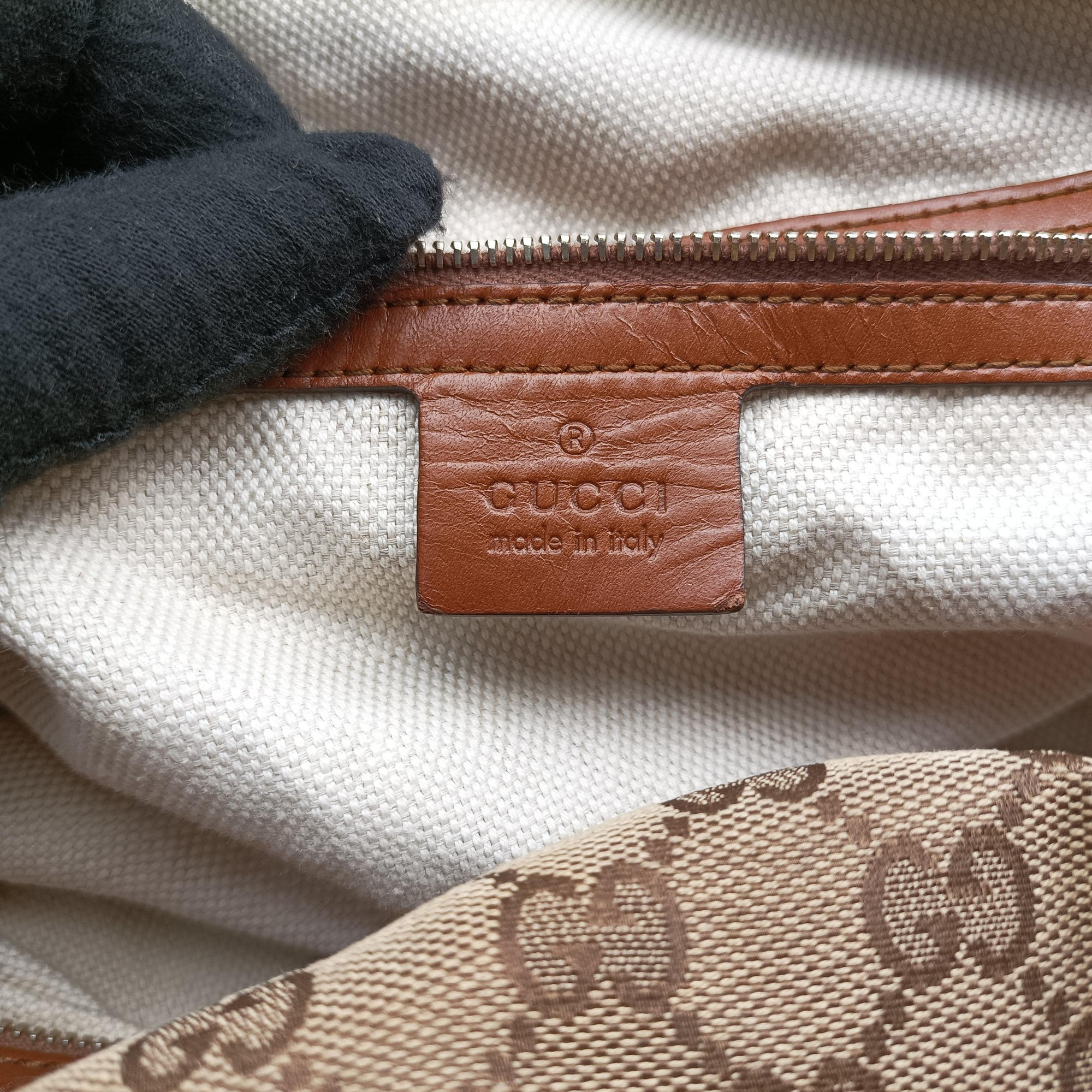 Brick Lane Brown canvas×leather 296897 F012126683ブリックレーン ブラウン キャンバス×レザー 296897 F012126683