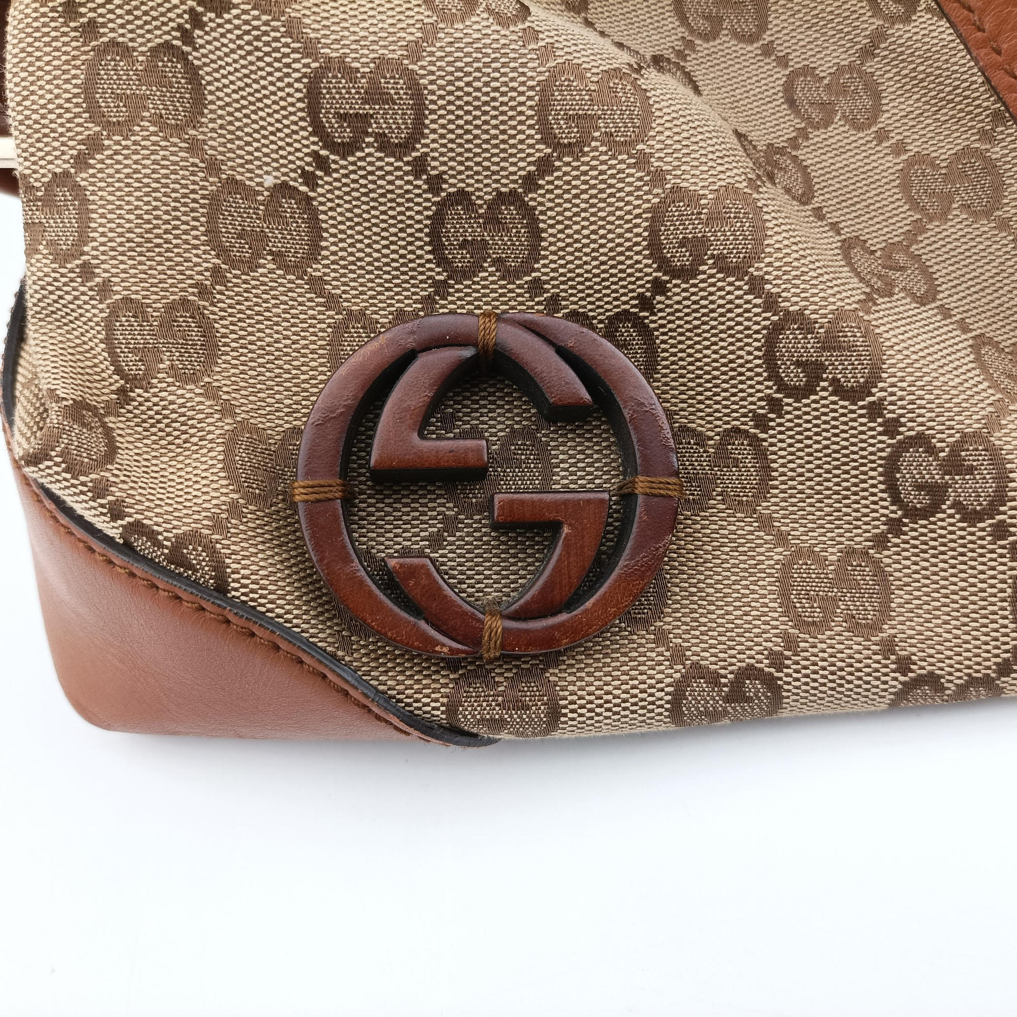 Brick Lane Brown canvas×leather 296897 F012126683ブリックレーン ブラウン キャンバス×レザー 296897 F012126683