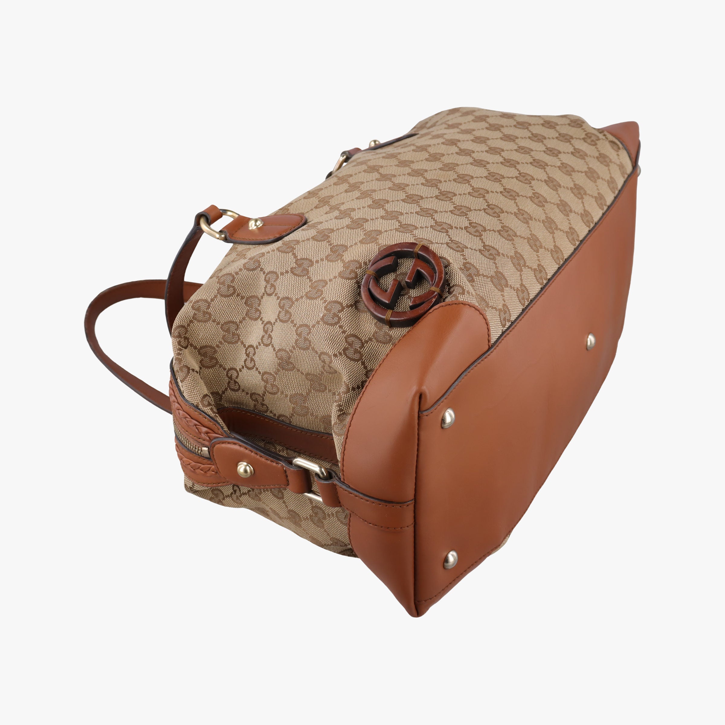 Brick Lane Brown canvas×leather 296897 F012126683ブリックレーン ブラウン キャンバス×レザー 296897 F012126683