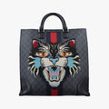 GG Supreme Angry Cat Black PVC coated canvas 478326 I022645510GGスプリーム アングリーキャット ブラック PVCコーティングキャンバス 478326 I022645510