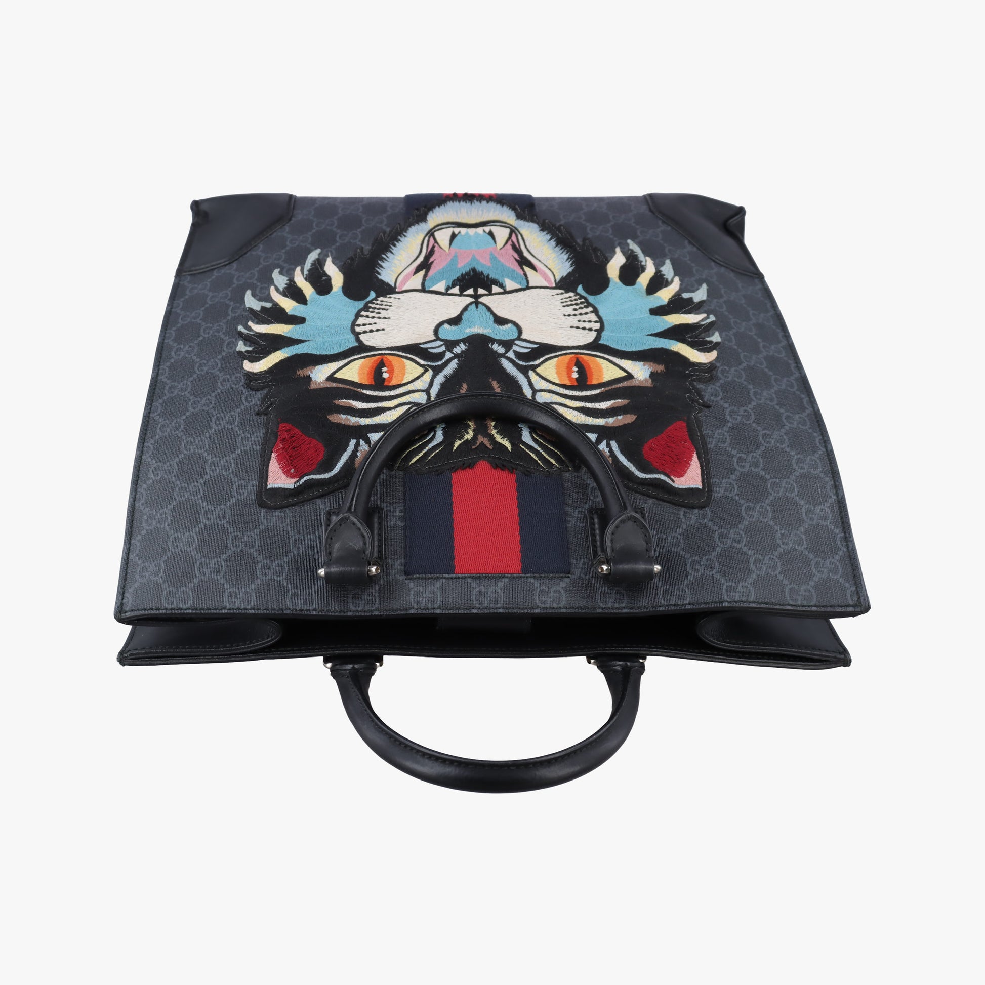 GG Supreme Angry Cat Black PVC coated canvas 478326 I022645510GGスプリーム アングリーキャット ブラック PVCコーティングキャンバス 478326 I022645510
