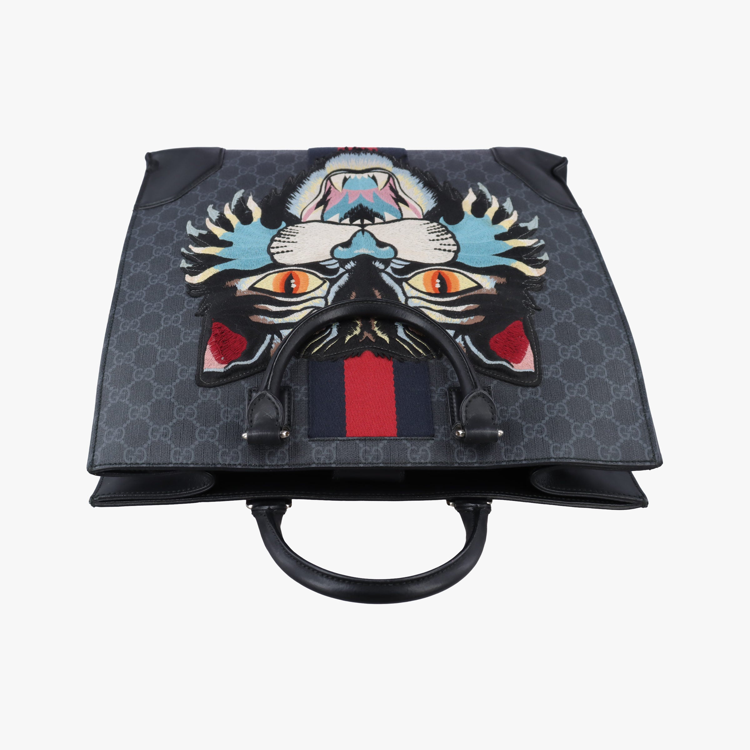 GG Supreme Angry Cat Black PVC coated canvas 478326 I022645510GGスプリーム アングリーキャット ブラック PVCコーティングキャンバス 478326 I022645510