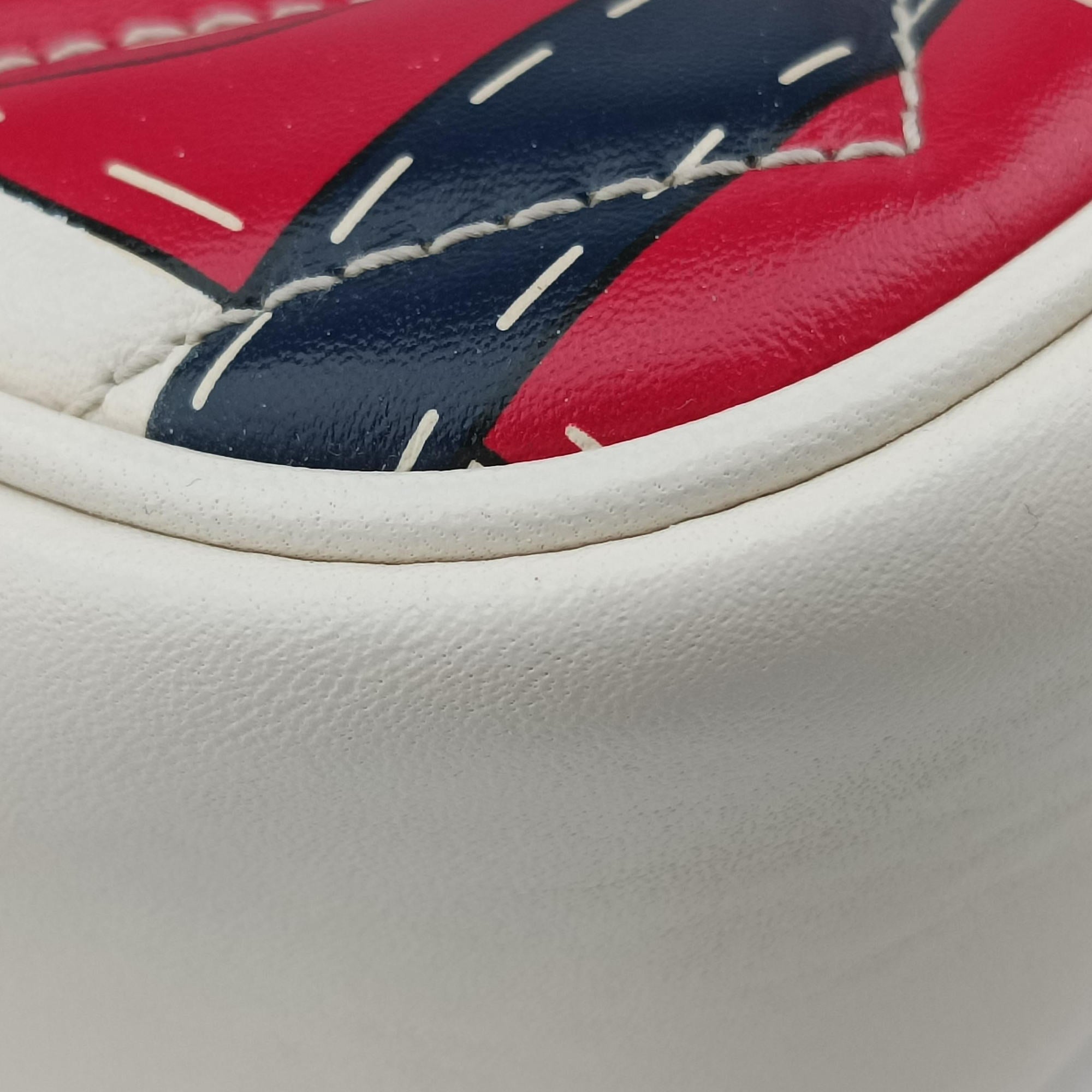GG Marmont White × MultiColor Leather 448065 F021470029GGマーモント ホワイト × マルチカラー レザー 448065 F021470029