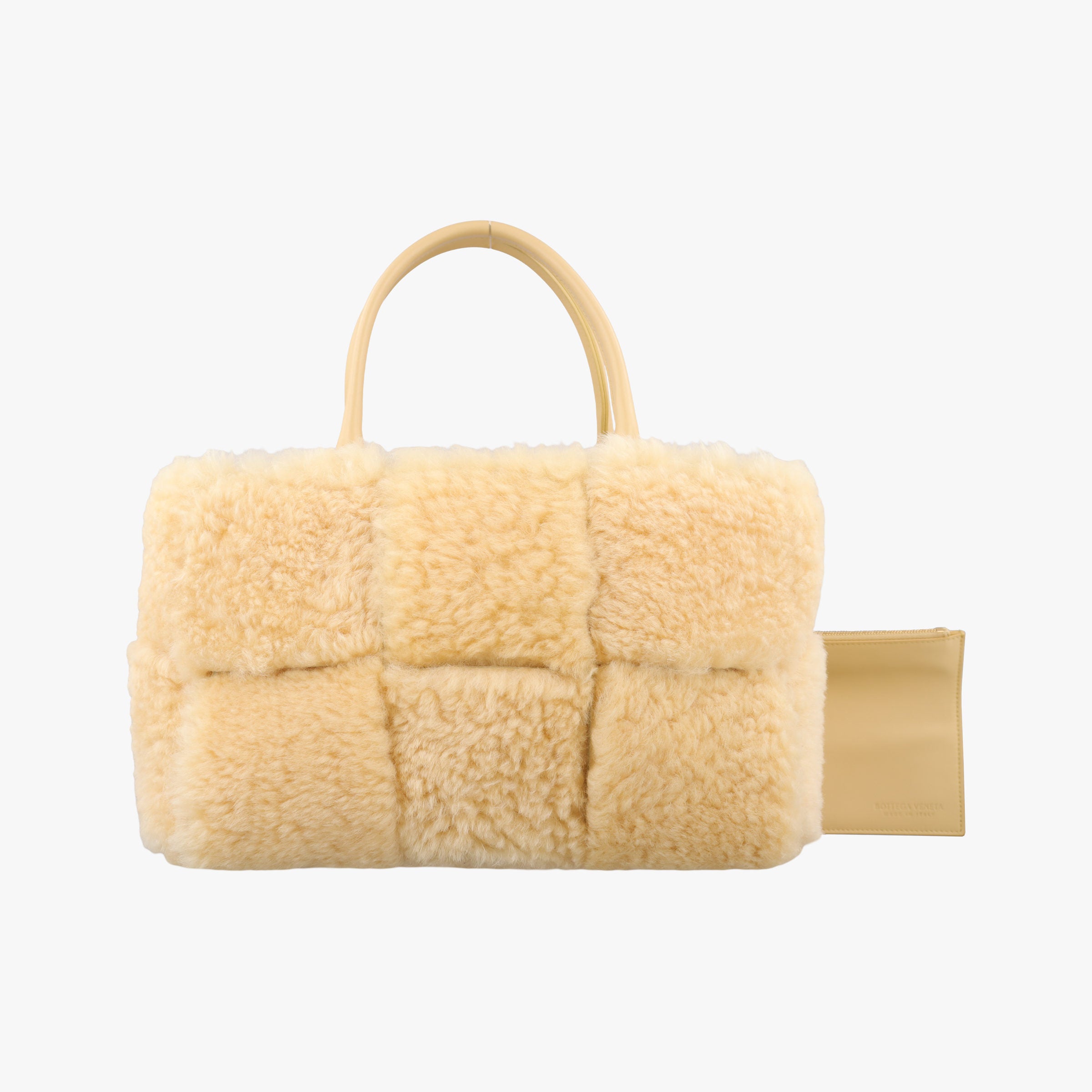 Sac Cabas Arco Yellow Lambswool B09459576Eサック カバス アルコ イエロー ラムズウール B09459576E