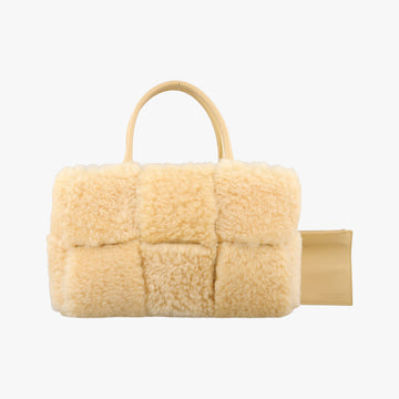 Sac Cabas Arco Yellow Lambswool B09459576Eサック カバス アルコ イエロー ラムズウール B09459576E