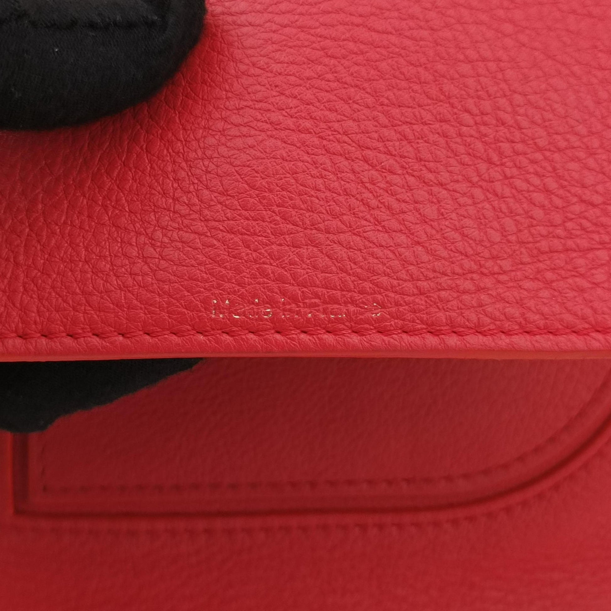 Pin Mini Bucket Red Leather パン ミニ バケット レッド レザー 