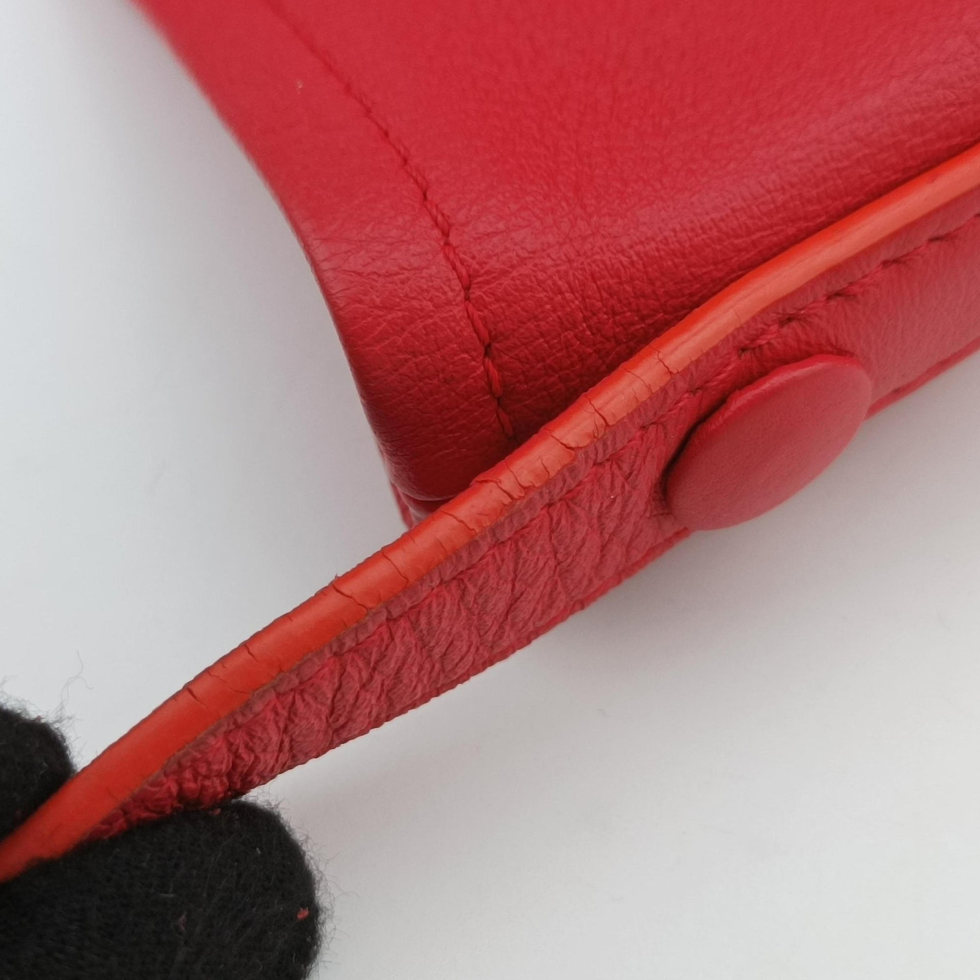 Pin Mini Bucket Red Leather パン ミニ バケット レッド レザー 