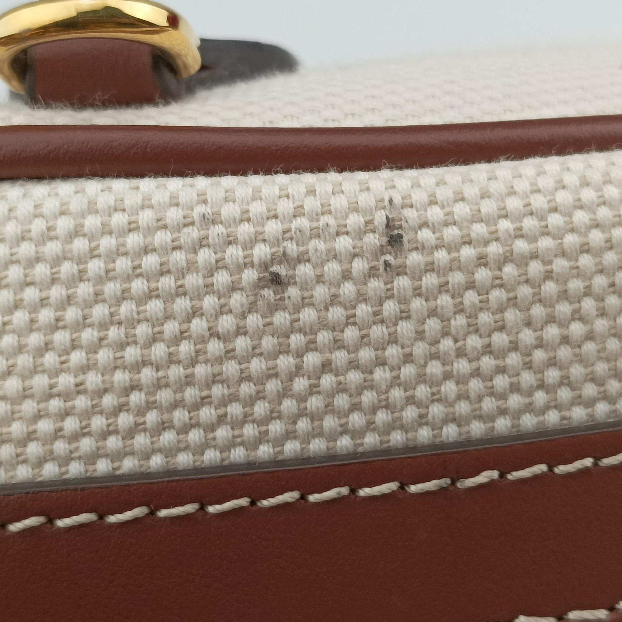 LOUISE Beige × Brown Canvas×Leather ITSAMSRL3335CAMルイーズ ベージュ × ブラウン キャンバス×レザー ITSAMSRL3335CAM