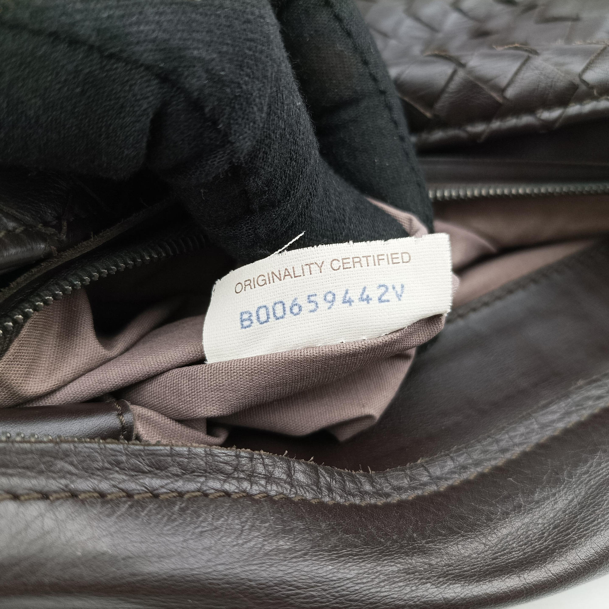 Intrecciato Brown lambskin B00659442Vイントレチャート ブラウン ラムスキン B00659442V
