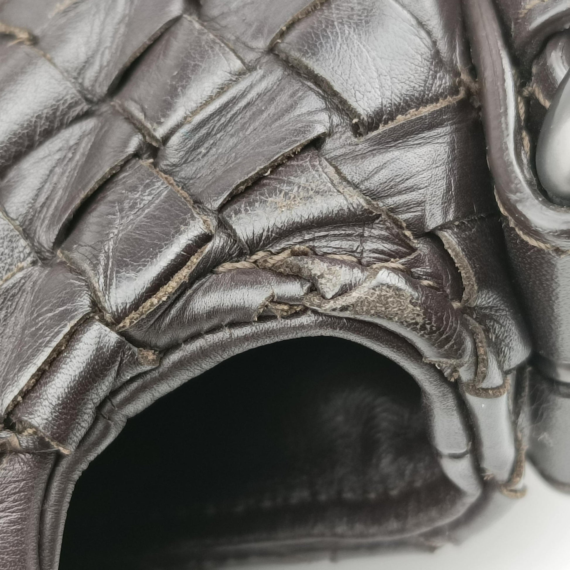 Intrecciato Brown lambskin B00659442Vイントレチャート ブラウン ラムスキン B00659442V
