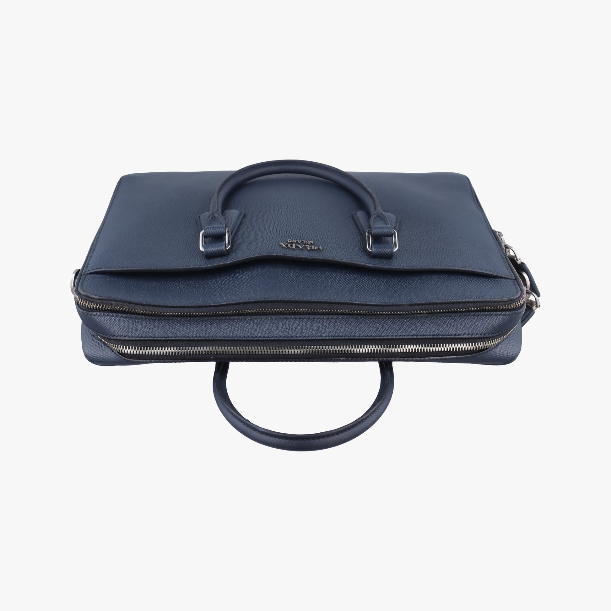 Business Briefcase Navy SAFFIANO Leather 2VE368 8Bビジネス ブリーフケース ブルーブラック サフィアーノレザー 2VE368 8B