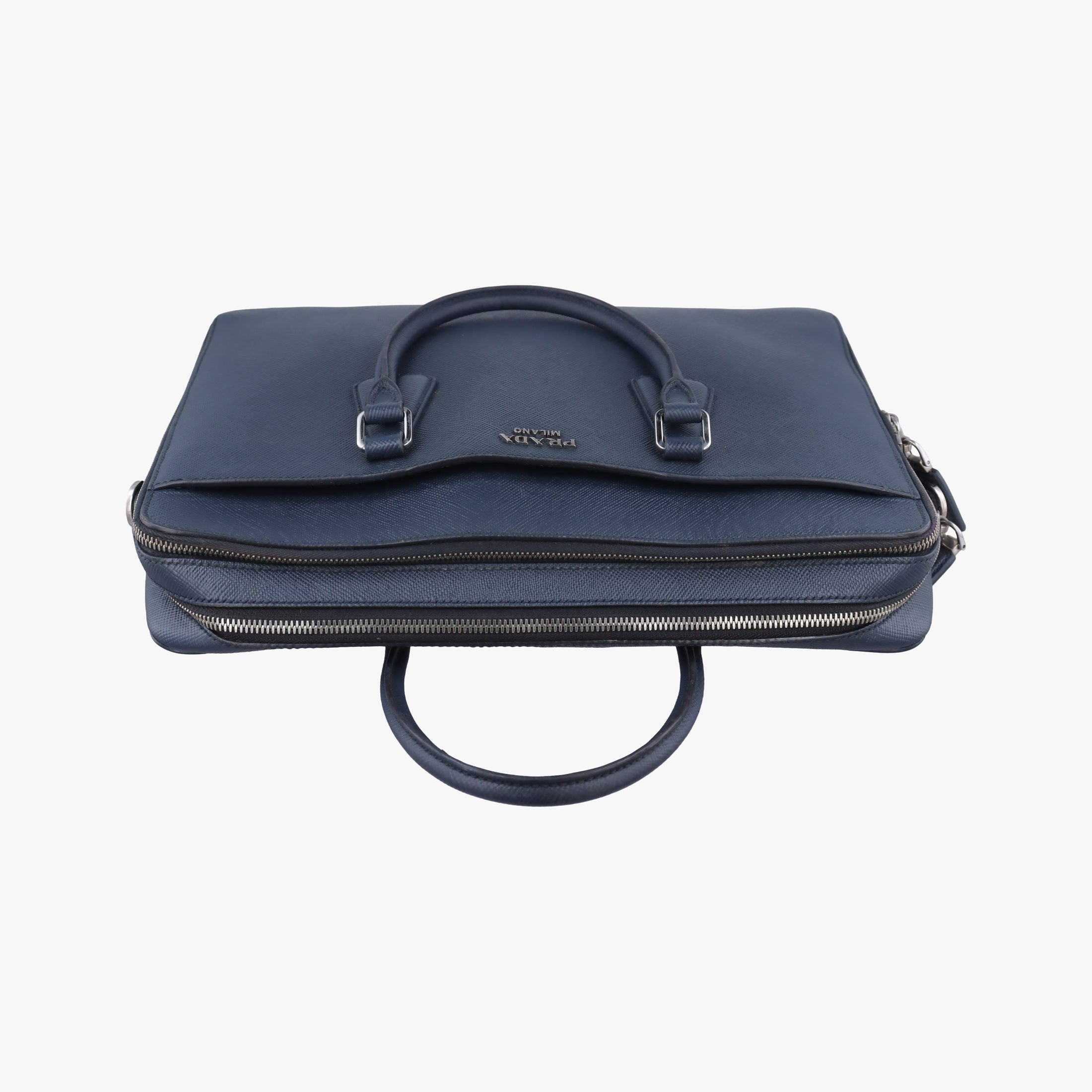 Business Briefcase Navy SAFFIANO Leather 2VE368 8Bビジネス ブリーフケース ブルーブラック サフィアーノレザー 2VE368 8B