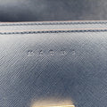 TRUNK Navy Saffiano Leather  トランク ネイビー サフィアーノレザー 