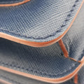TRUNK Navy Saffiano Leather  トランク ネイビー サフィアーノレザー 