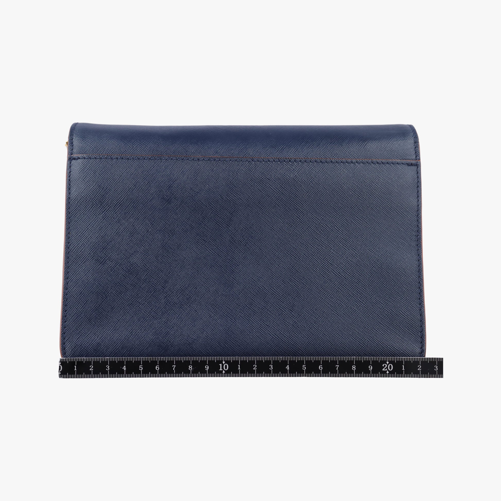 TRUNK Navy Saffiano Leather  トランク ネイビー サフィアーノレザー 