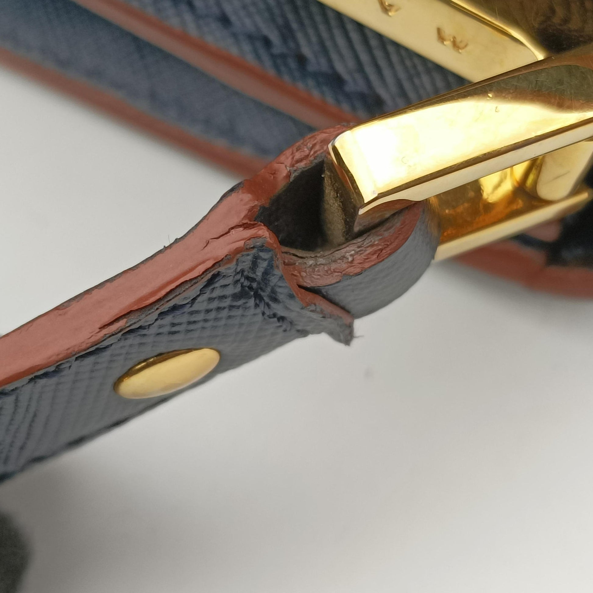 TRUNK Navy Saffiano Leather  トランク ネイビー サフィアーノレザー 
