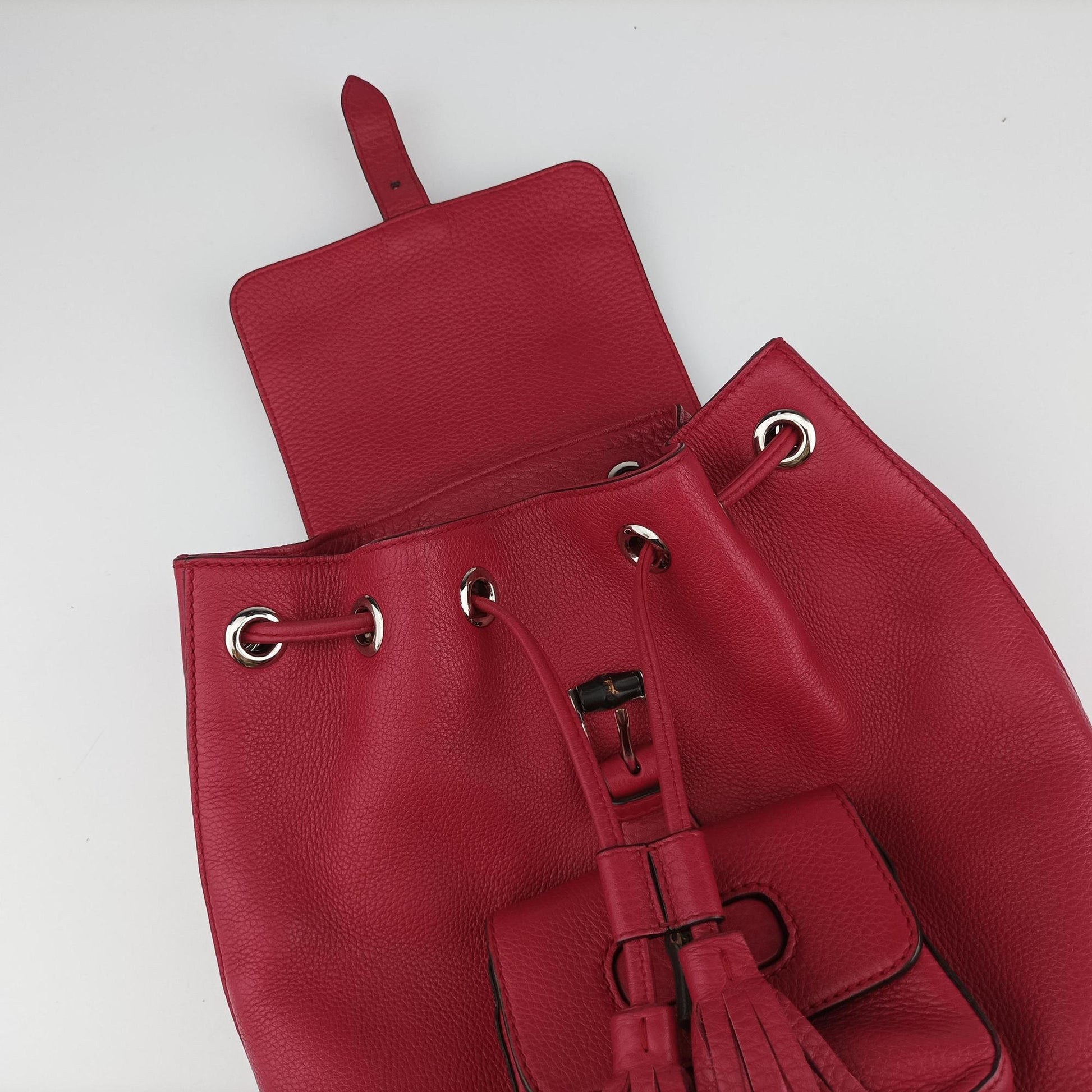 Bamboo fringe tassel Red Leather 387149 B018441631バンブー レッド レザー 387149 B018441631