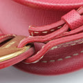 logo jacquard Brown×Red Canvas × SAFFIANO Leather 194ロゴジャガード ブラウン×レッド キャンバス×サフィアーノレザー 194