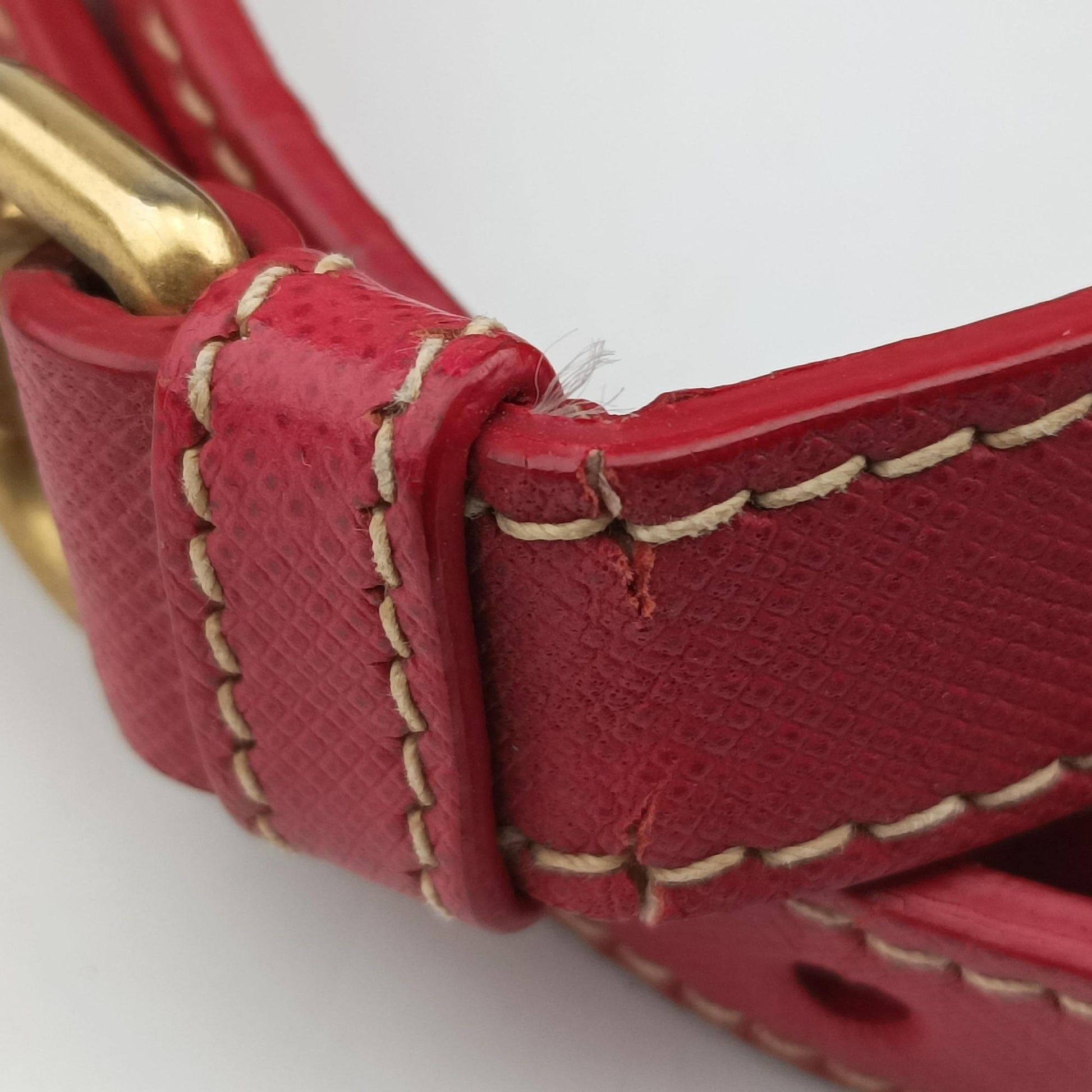 logo jacquard Brown×Red Canvas × SAFFIANO Leather 194ロゴジャガード ブラウン×レッド キャンバス×サフィアーノレザー 194
