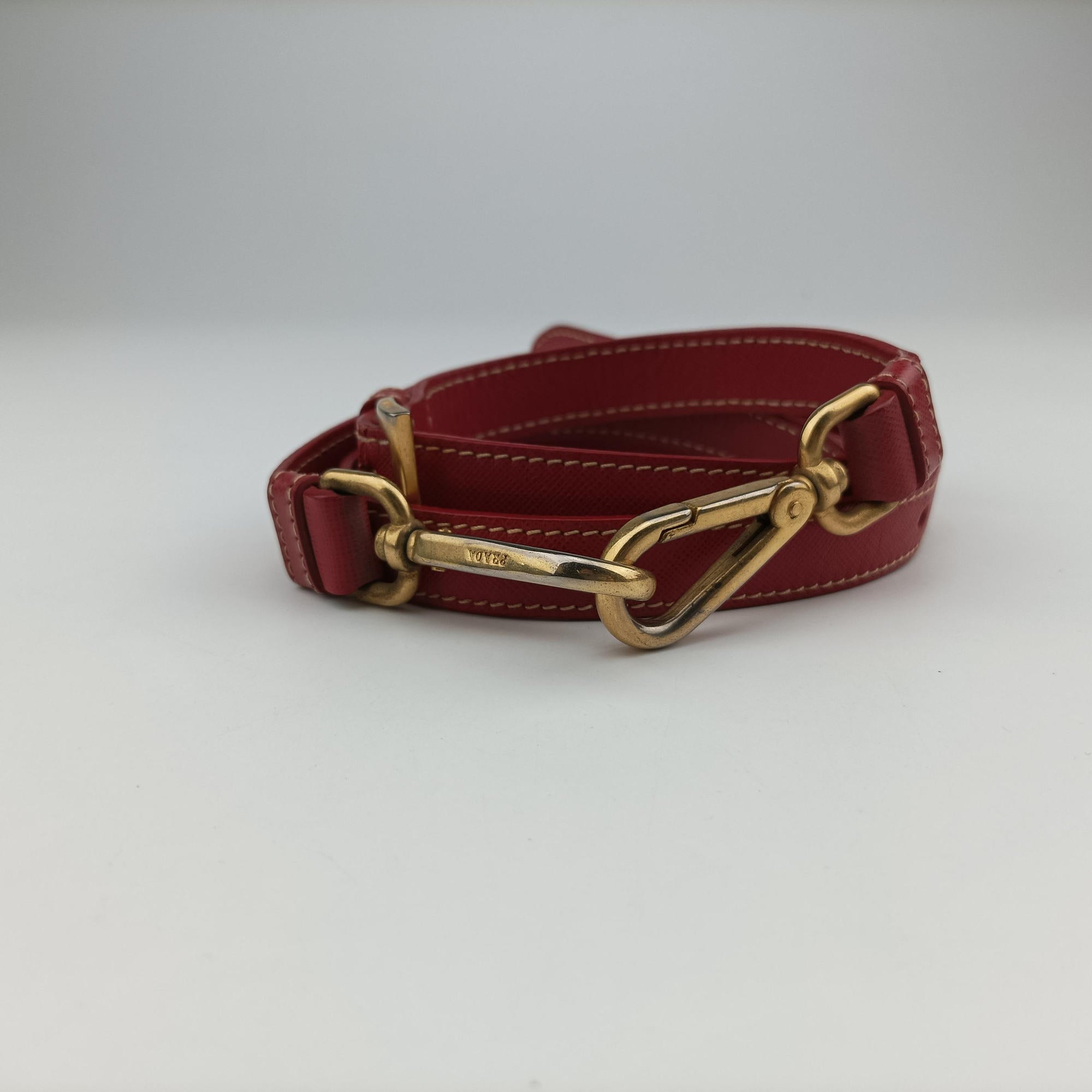 logo jacquard Brown×Red Canvas × SAFFIANO Leather 194ロゴジャガード ブラウン×レッド キャンバス×サフィアーノレザー 194