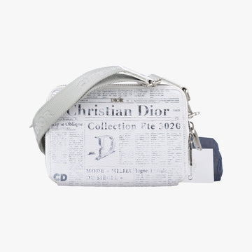 Daniel Arsham collaboration Newspaper Print White Leather 10-BO-1119Xダニエルアーシャム コラボ ニュースペーパー ホワイト レザー 10-BO-1119X