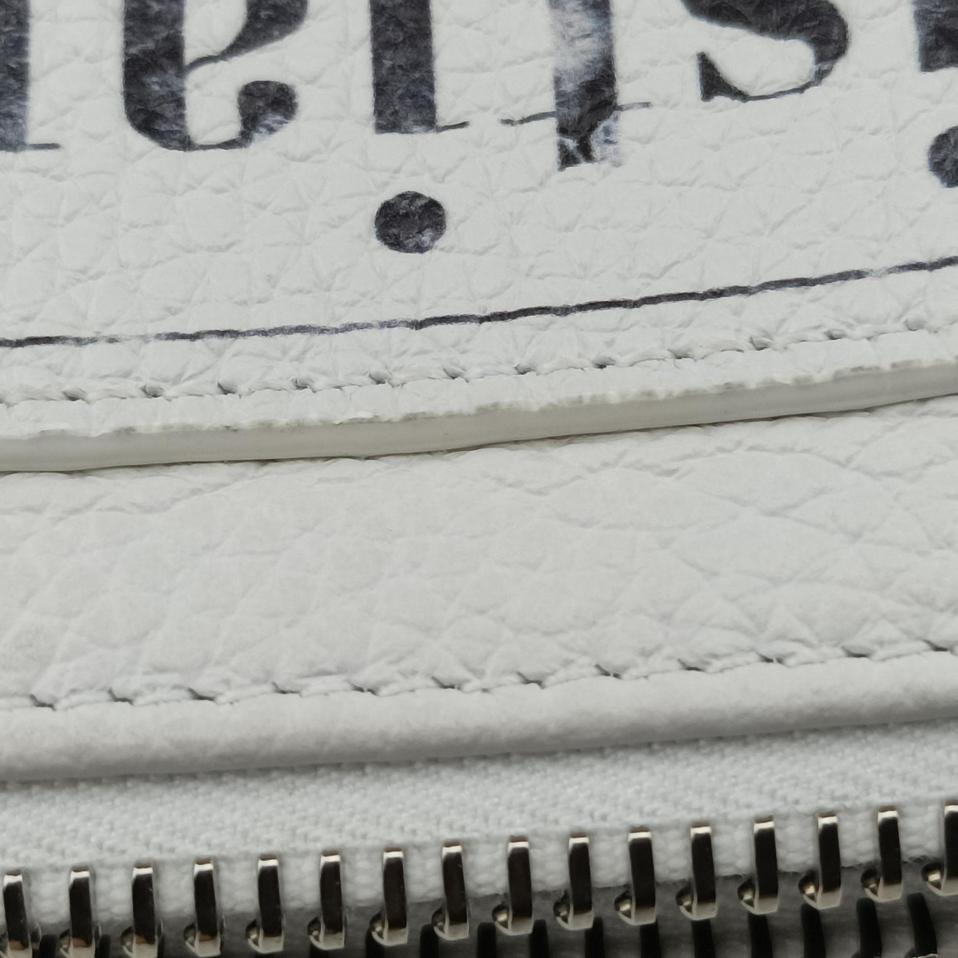 Daniel Arsham collaboration Newspaper Print White Leather 10-BO-1119Xダニエルアーシャム コラボ ニュースペーパー ホワイト レザー 10-BO-1119X
