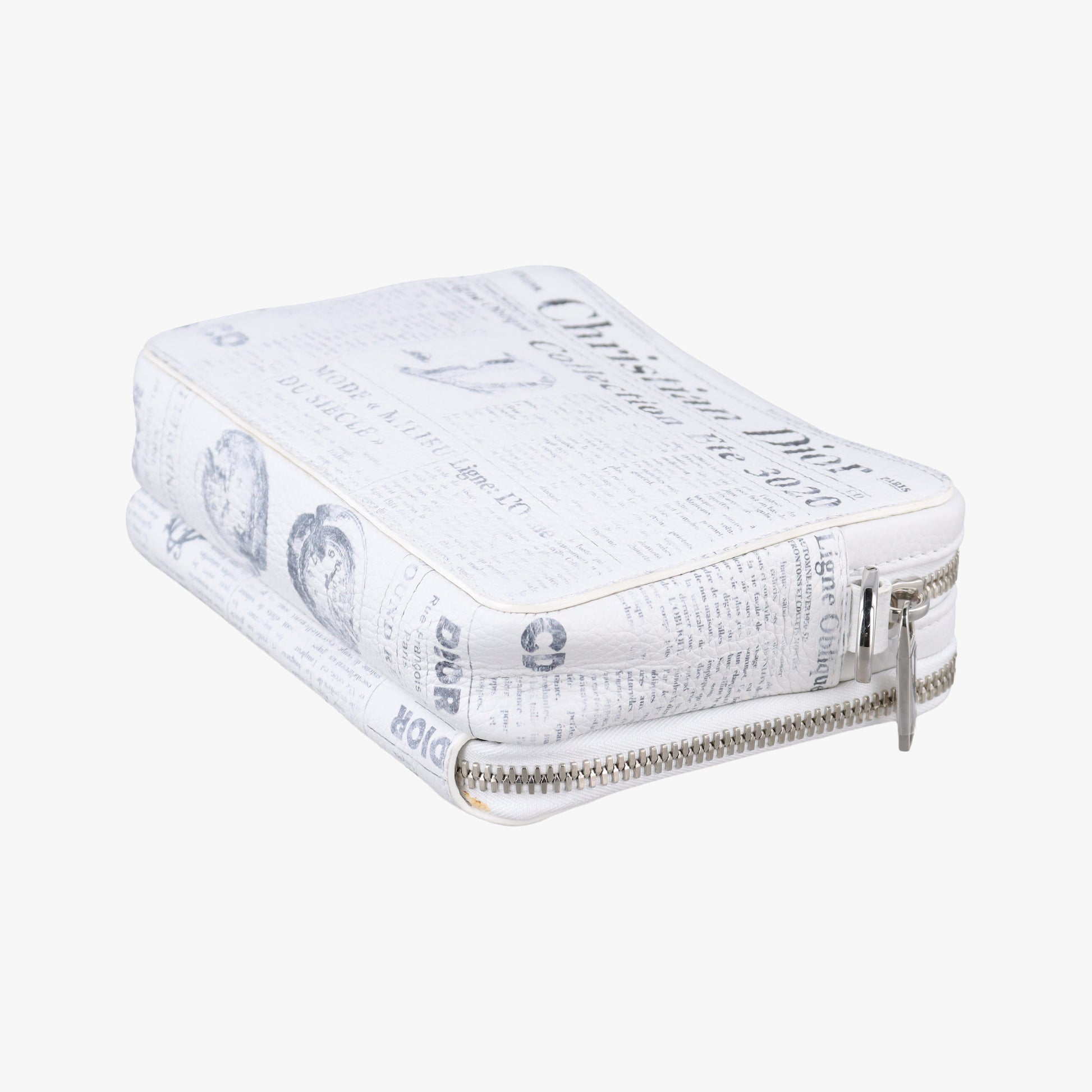 Daniel Arsham collaboration Newspaper Print White Leather 10-BO-1119Xダニエルアーシャム コラボ ニュースペーパー ホワイト レザー 10-BO-1119X