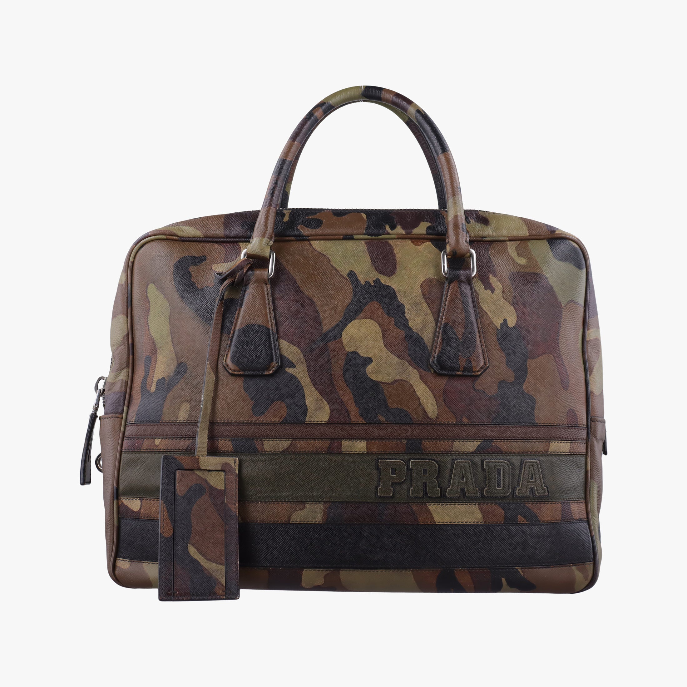 Camouflage Print Business Multicolour SAFFIANO Leather 7 11カモフラージュプリント ビジネス マルチカラー サフィアーノレザー 7 11
