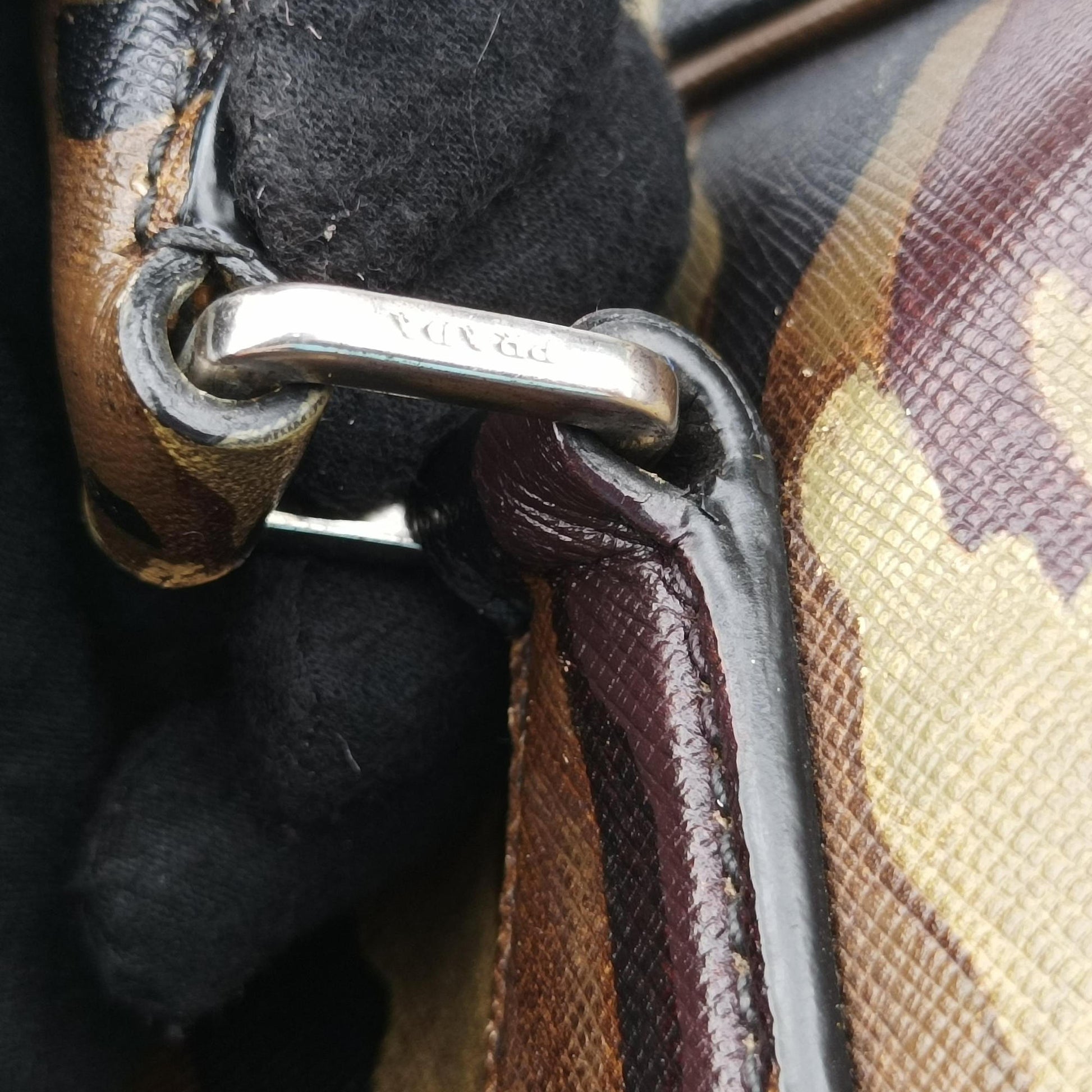 Camouflage Print Business Multicolour SAFFIANO Leather 7 11カモフラージュプリント ビジネス マルチカラー サフィアーノレザー 7 11
