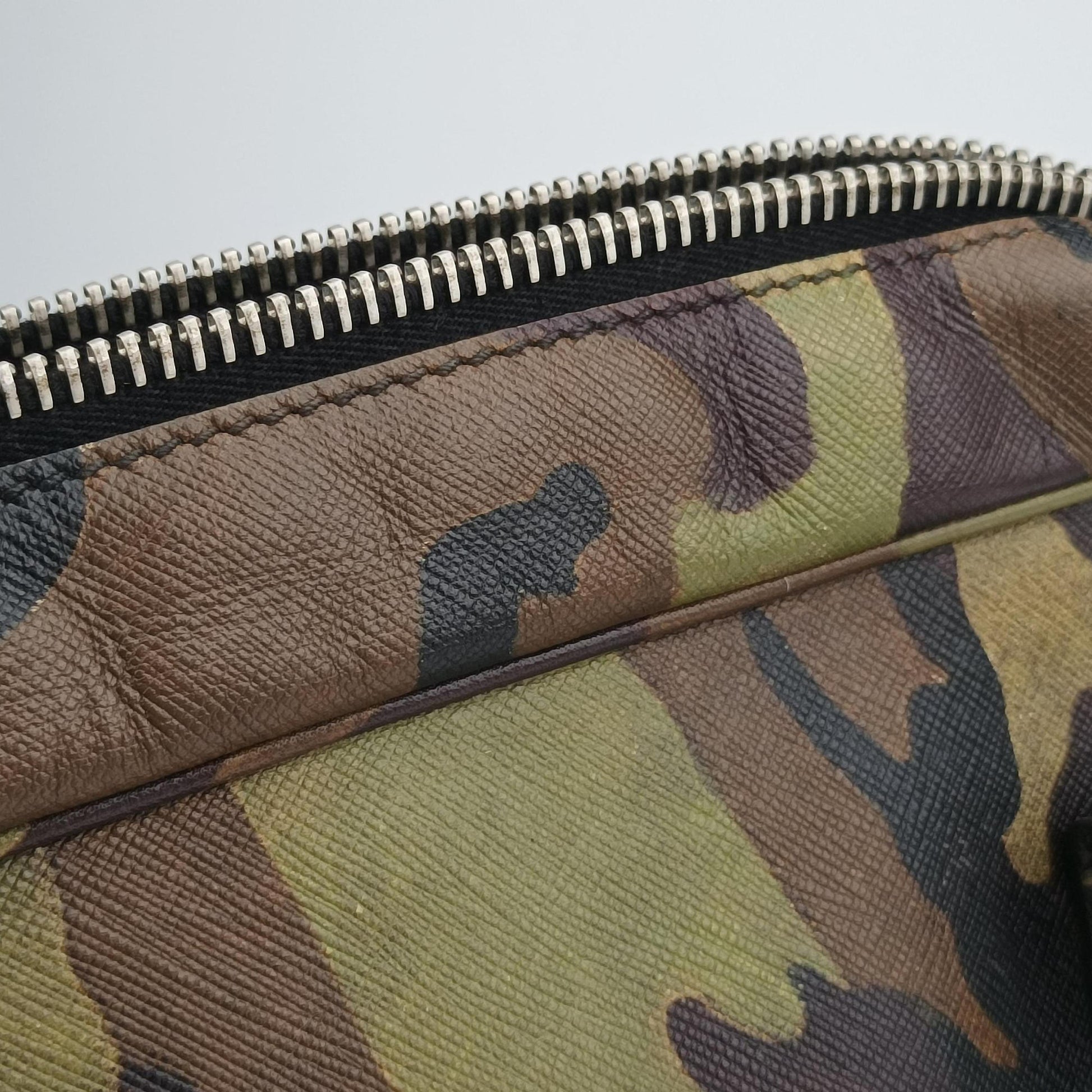 Camouflage Print Business Multicolour SAFFIANO Leather 7 11カモフラージュプリント ビジネス マルチカラー サフィアーノレザー 7 11