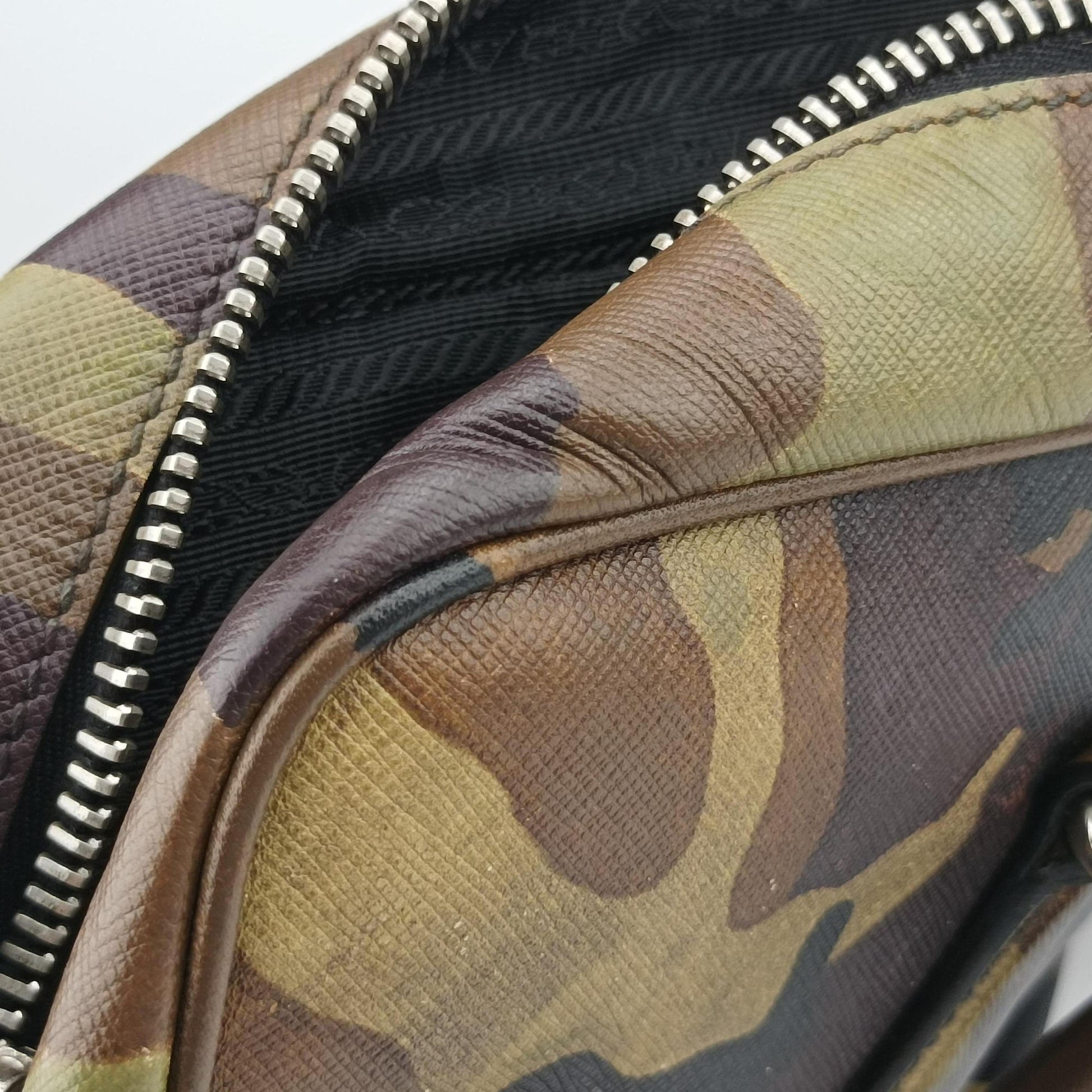 Camouflage Print Business Multicolour SAFFIANO Leather 7 11カモフラージュプリント ビジネス マルチカラー サフィアーノレザー 7 11