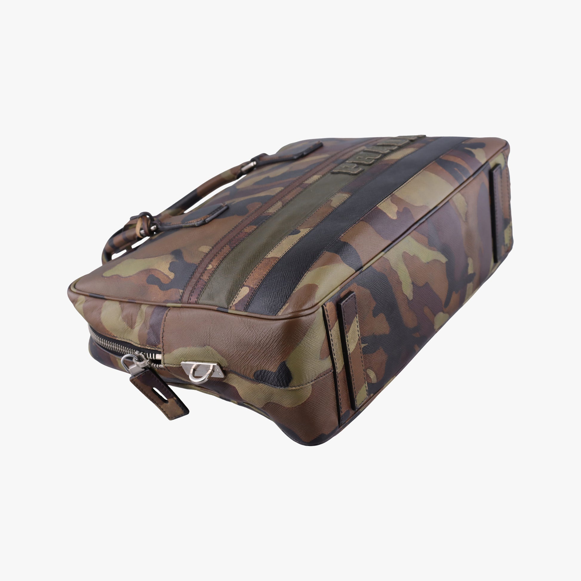 Camouflage Print Business Multicolour SAFFIANO Leather 7 11カモフラージュプリント ビジネス マルチカラー サフィアーノレザー 7 11