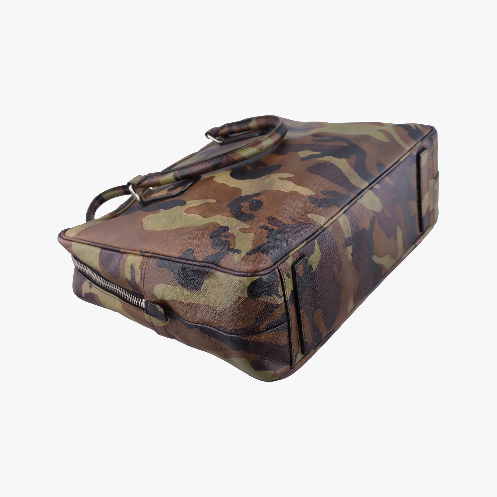 Camouflage Print Business Multicolour SAFFIANO Leather 7 11カモフラージュプリント ビジネス マルチカラー サフィアーノレザー 7 11