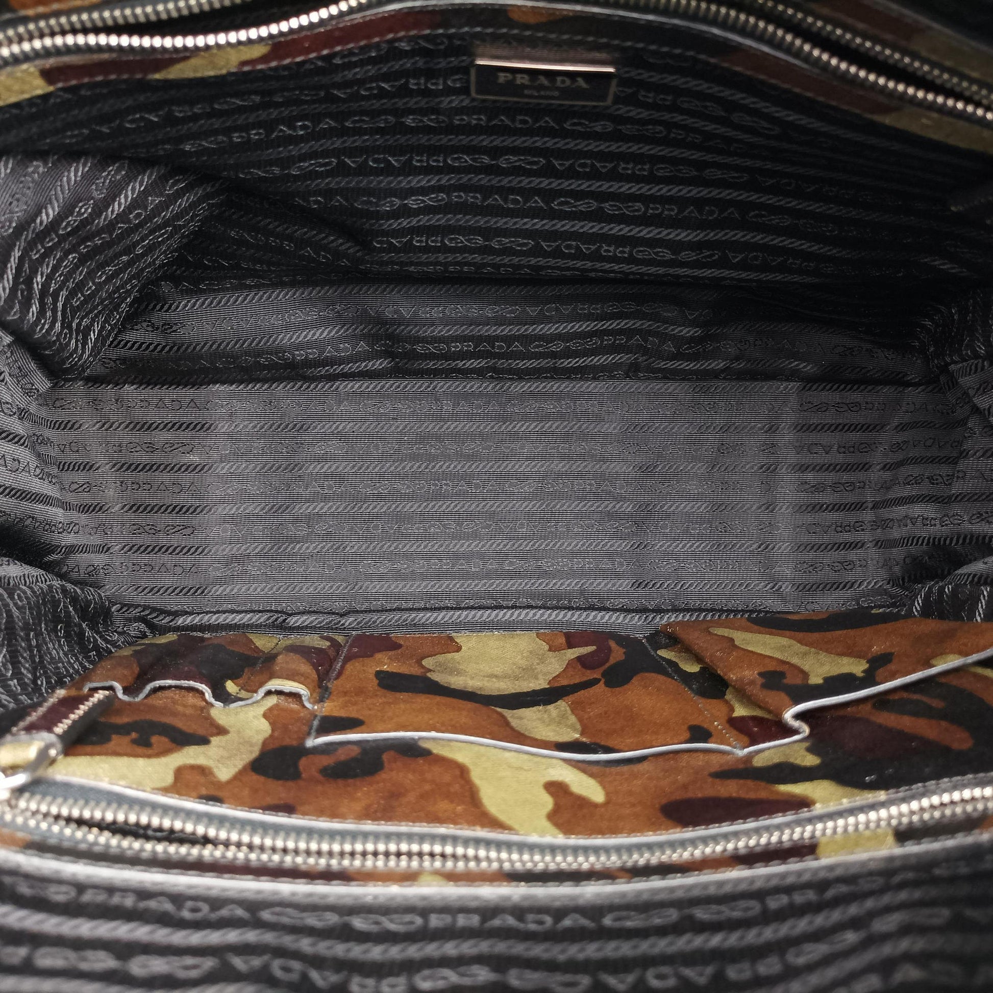 Camouflage Print Business Multicolour SAFFIANO Leather 7 11カモフラージュプリント ビジネス マルチカラー サフィアーノレザー 7 11