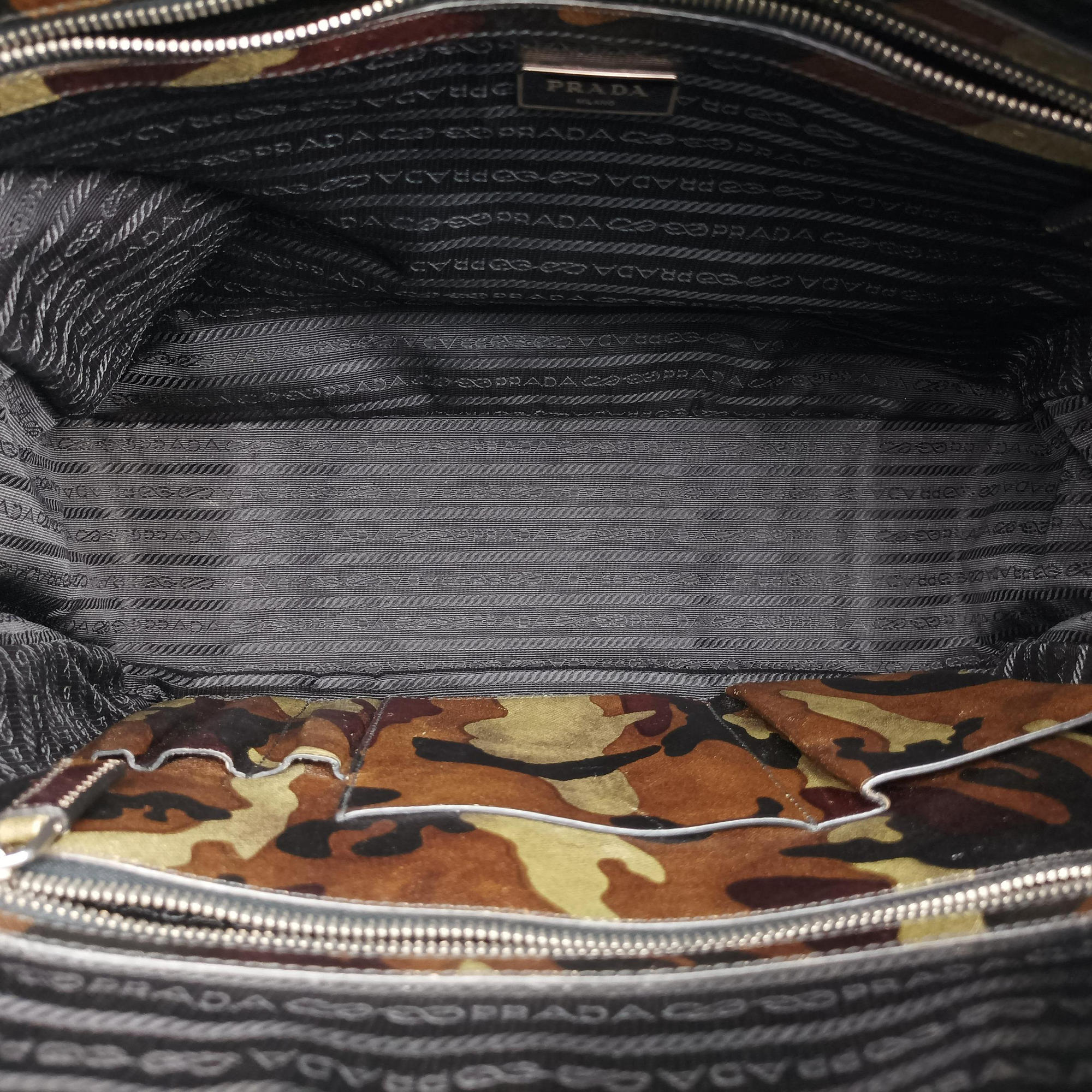 Camouflage Print Business Multicolour SAFFIANO Leather 7 11カモフラージュプリント ビジネス マルチカラー サフィアーノレザー 7 11