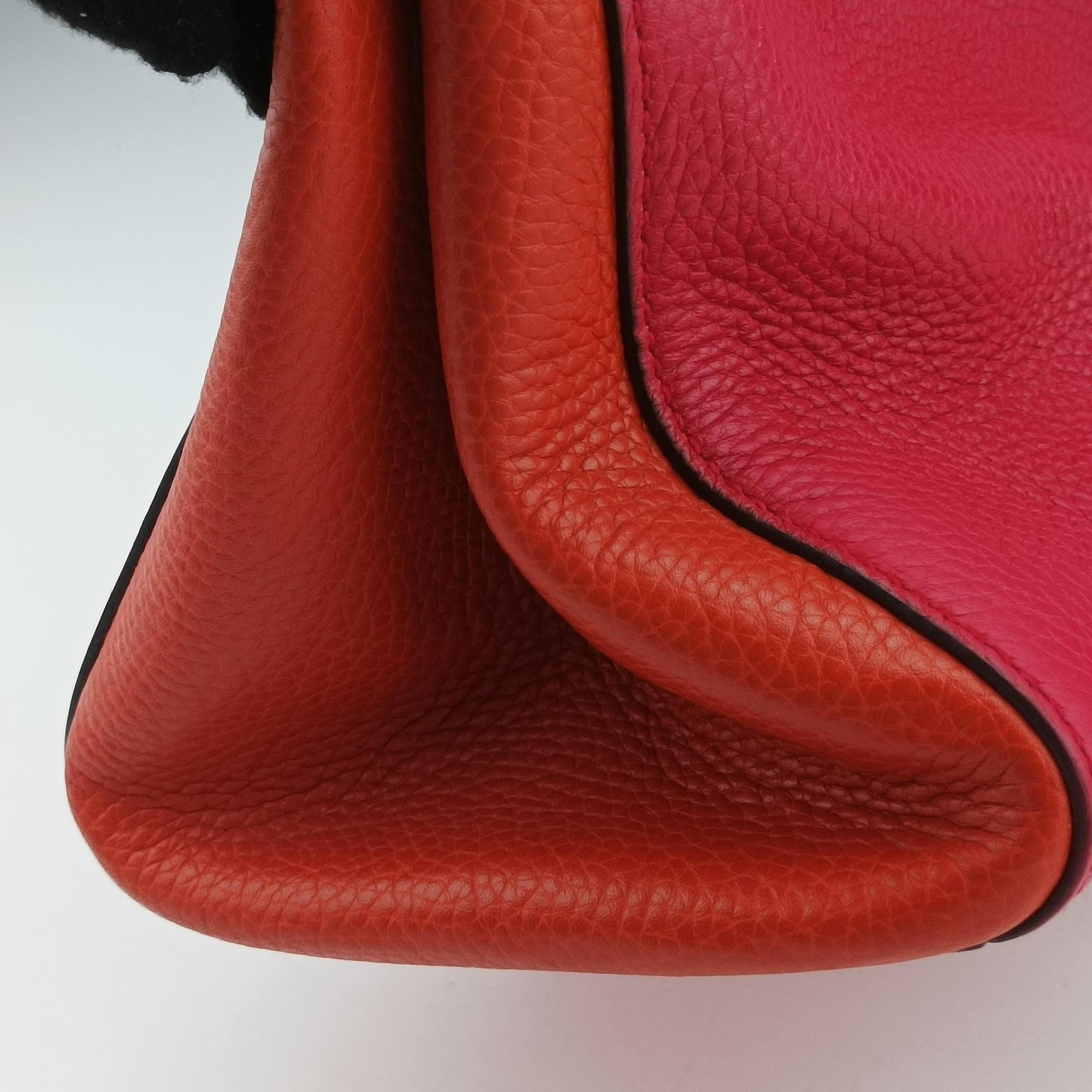 Bamboo Shopper Red×Orange Leather 323660 A019520622バンブーショッパー レッド×オレンジ レザー 323660 A019520622