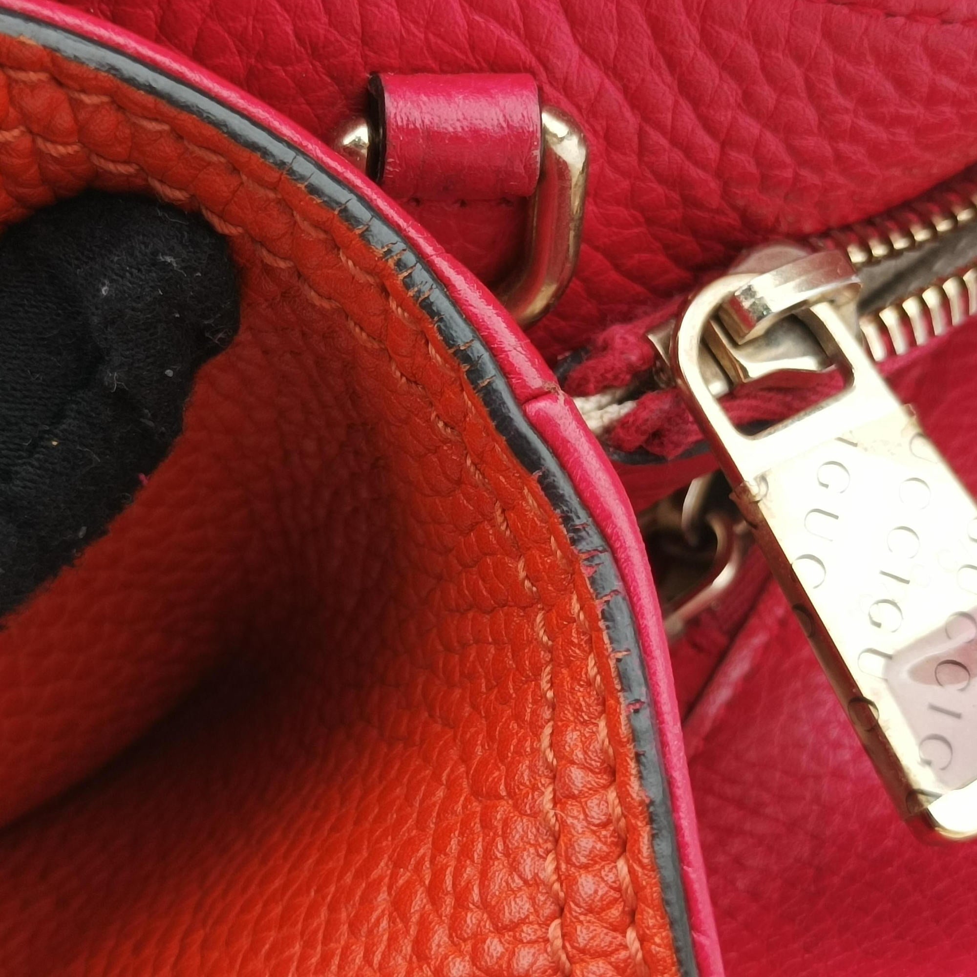 Bamboo Shopper Red×Orange Leather 323660 A019520622バンブーショッパー レッド×オレンジ レザー 323660 A019520622