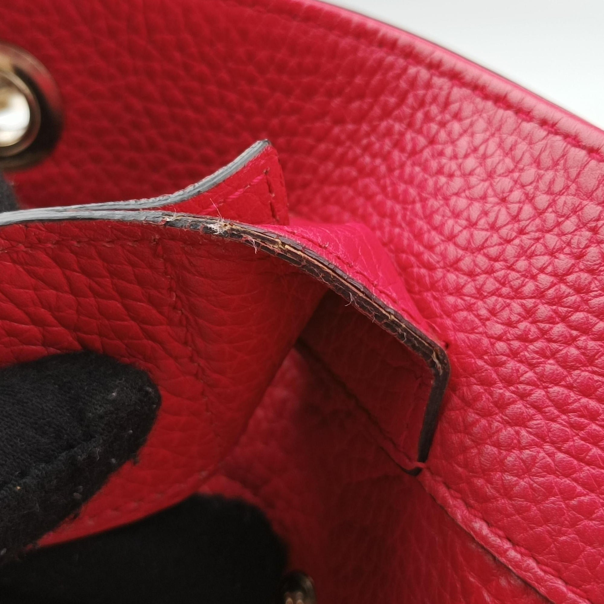 Bamboo Shopper Red×Orange Leather 323660 A019520622バンブーショッパー レッド×オレンジ レザー 323660 A019520622