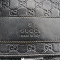 Guccissima Rubber Messenger Black Leather 246067 D013681349グッチシマ メッセンジャー ブラック レザー 246067 D013681349