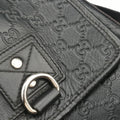 Guccissima Rubber Messenger Black Leather 246067 D013681349グッチシマ メッセンジャー ブラック レザー 246067 D013681349