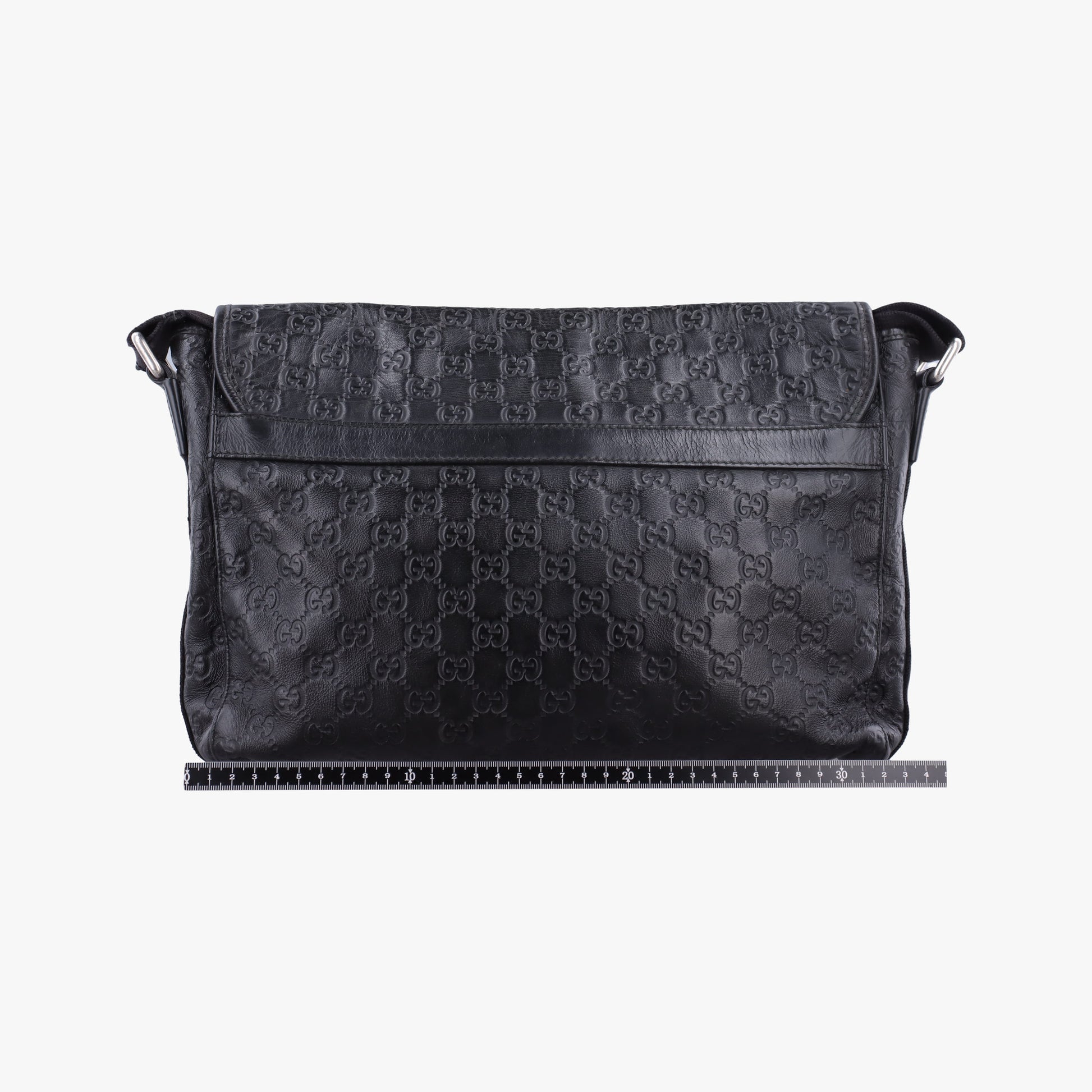 Guccissima Rubber Messenger Black Leather 246067 D013681349グッチシマ メッセンジャー ブラック レザー 246067 D013681349