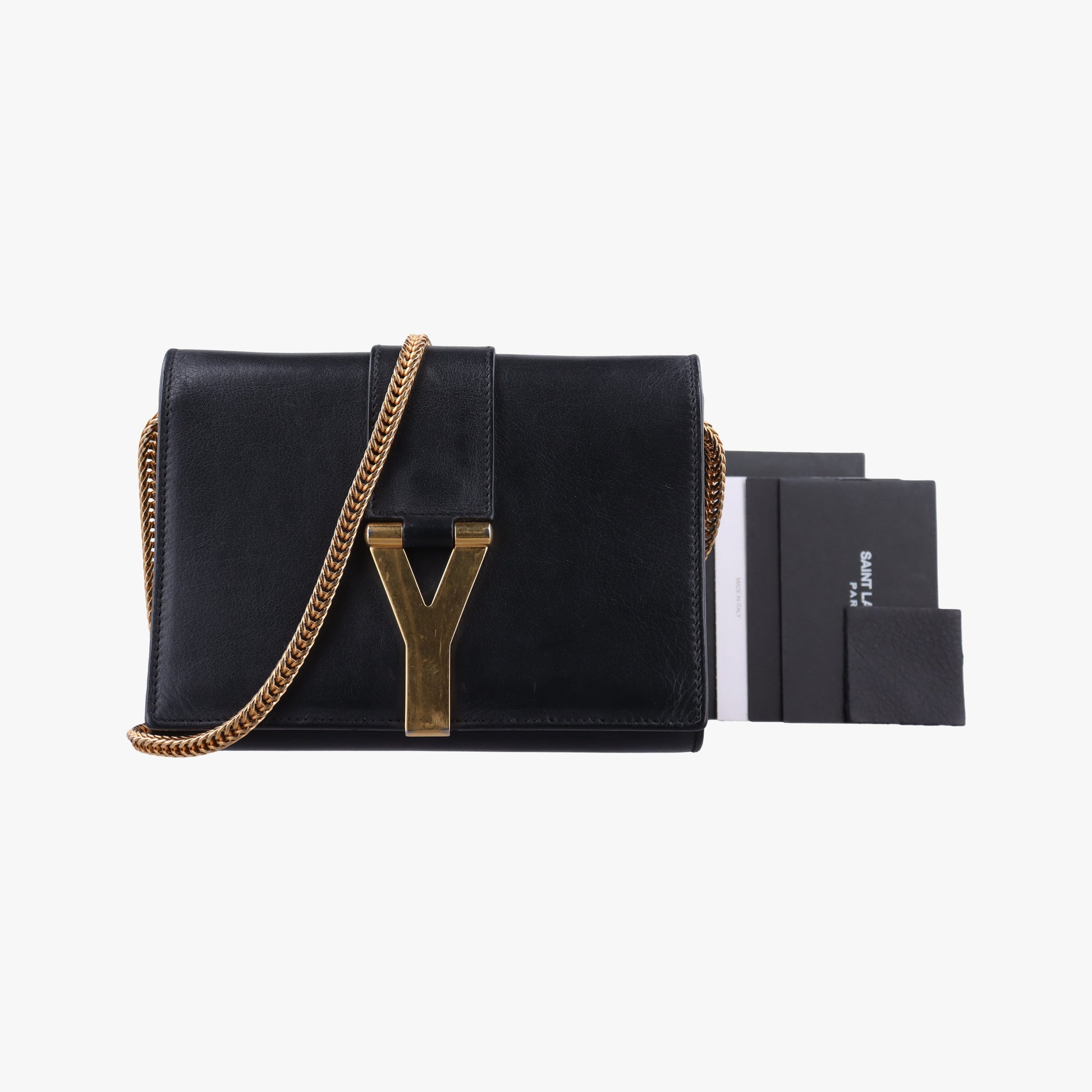 ChYc Mini Y Line Black Leather 311215 311215.529258チャイック ミニ Yライン ブラック レザー 311215 311215.529258