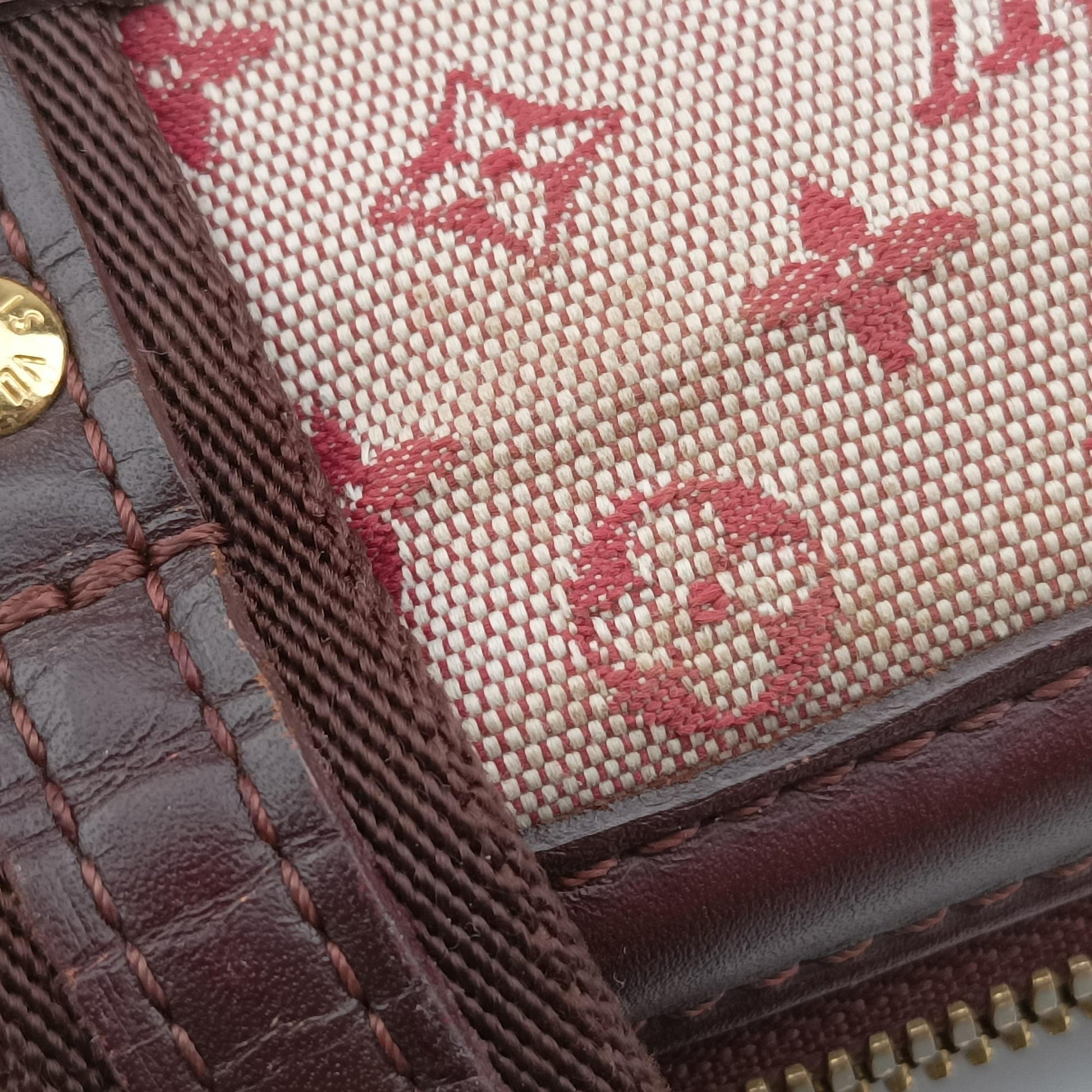 Josephine PM Cherry Monogram Mini Canva M92314 Lot number unknownジョゼフィーヌPM チェリー  モノグラム・ミニキャンバス  M92314 製番不明