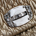 Iconic Crystal Cloque Golden Nappa Leather 5BD233 122クリスタル クロケ ゴールド ナッパレザー 5BD233 122