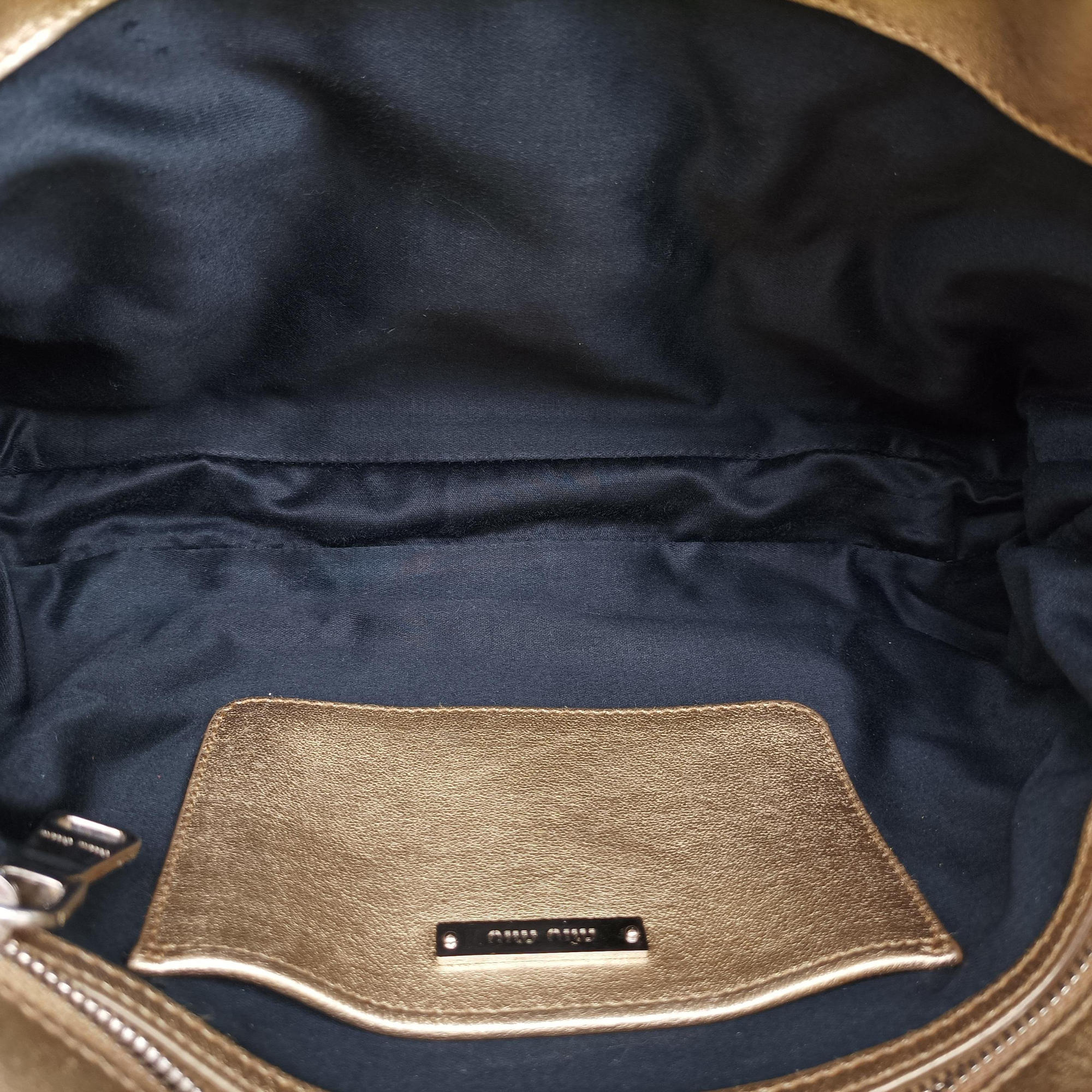 Iconic Crystal Cloque Golden Nappa Leather 5BD233 122クリスタル クロケ ゴールド ナッパレザー 5BD233 122